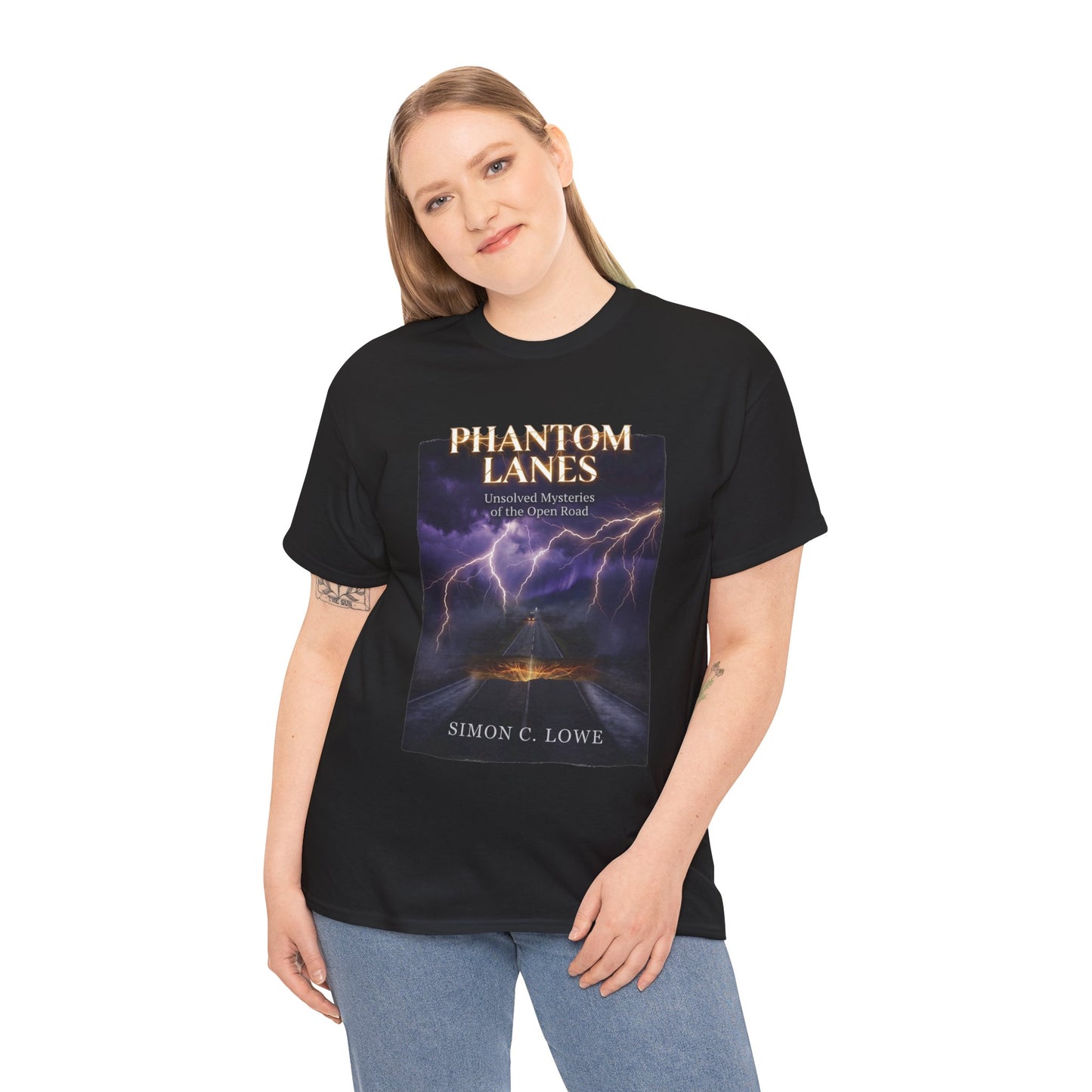 Phantom Lanes: Unsolved Mysteries of the Open Road Graphic T-Shirt