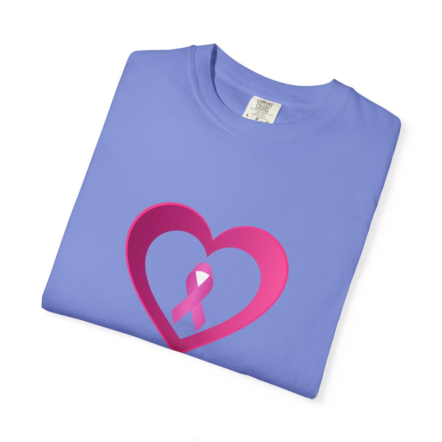 Breast Cancer Awareness heart & ribbon