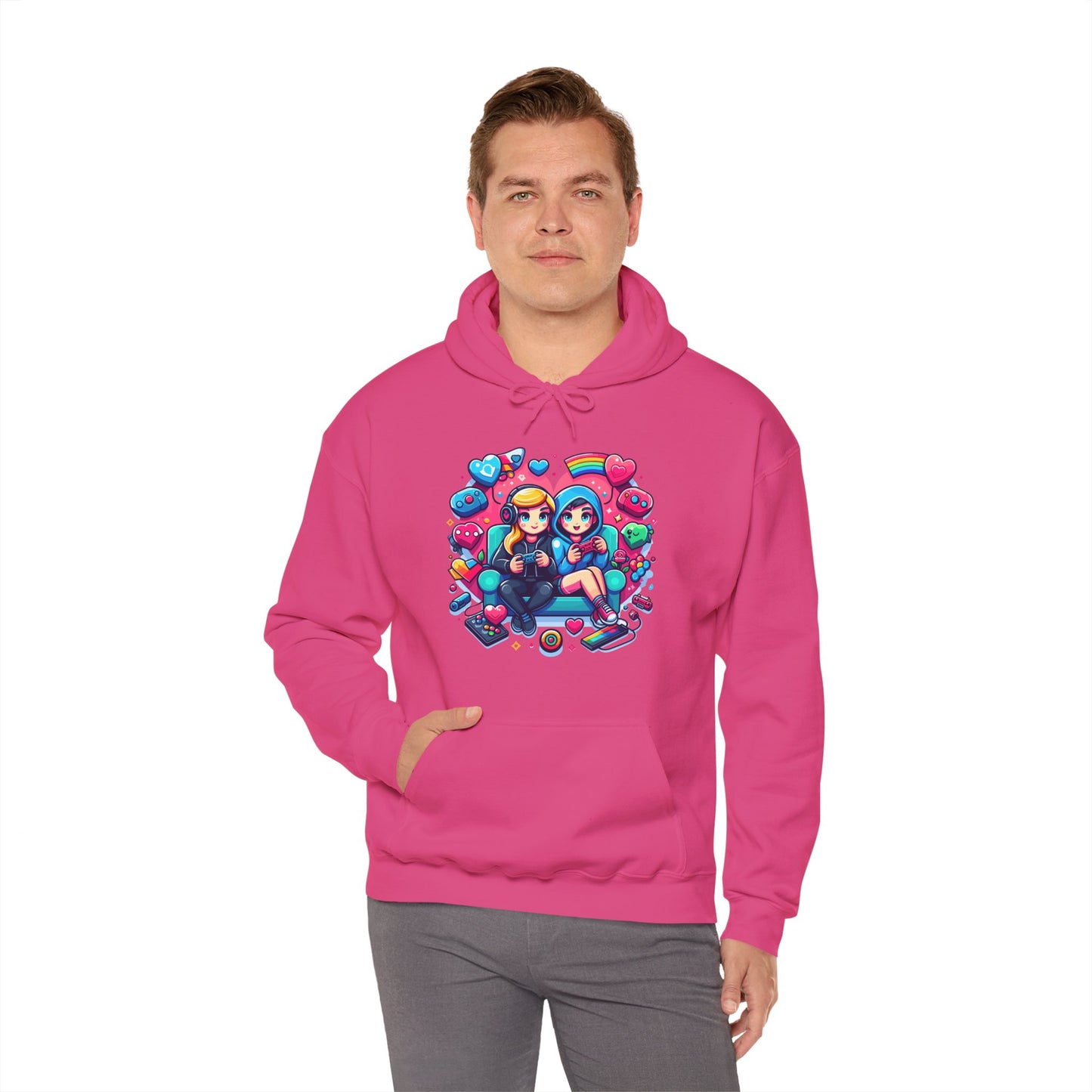 Retro Kawaii Gamer Girl Hoodie | Cute Anime Aesthetic Streetwear