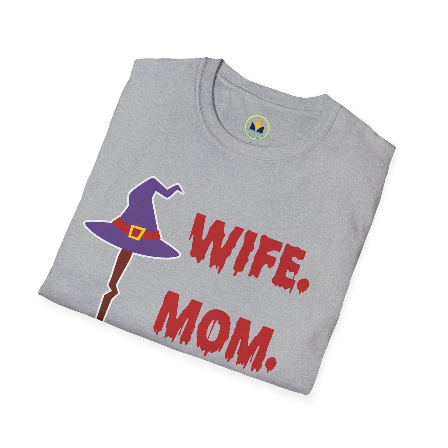 Spooky ‘Wife. Mom. Witch.’ Halloween Tee - Fun & Festive Holiday Apparel