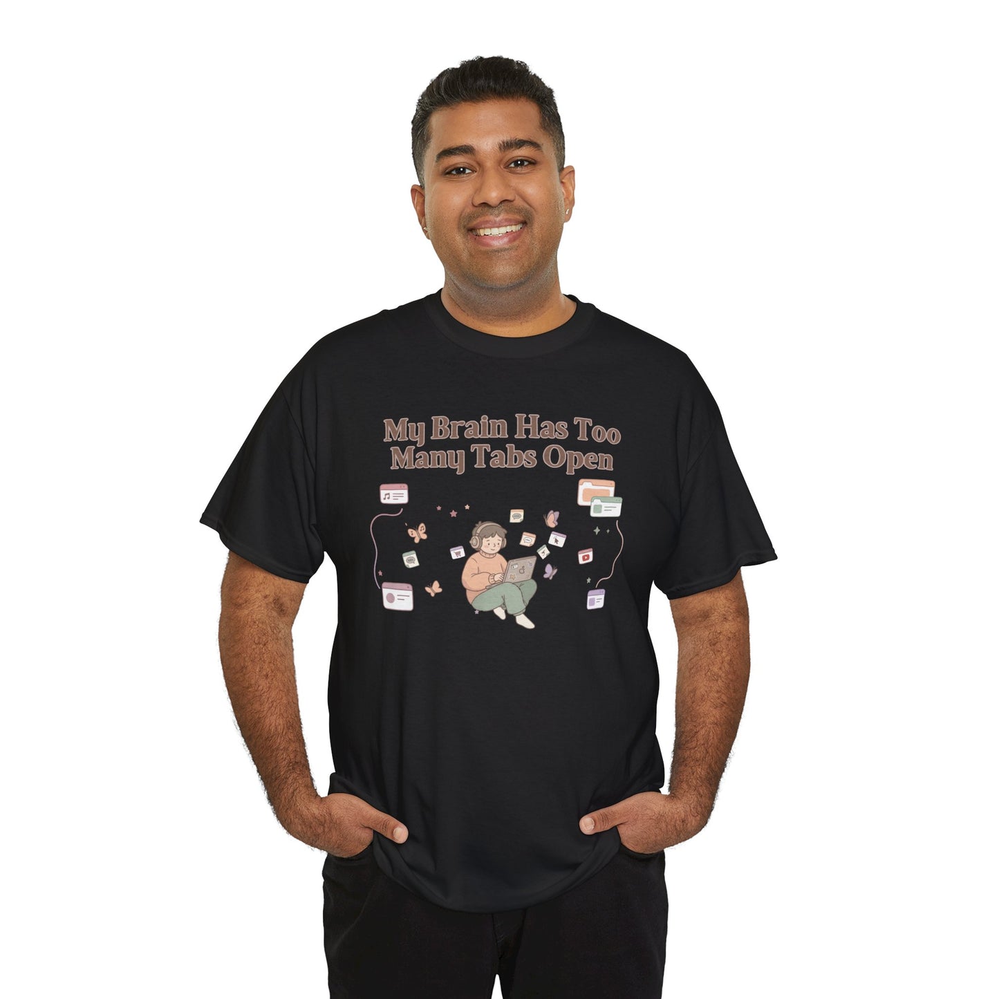 Hyper-Focus Mode: ENGAGED 🎧 The 'Brain Has Too Many Tabs Open' Neurospicy Tee