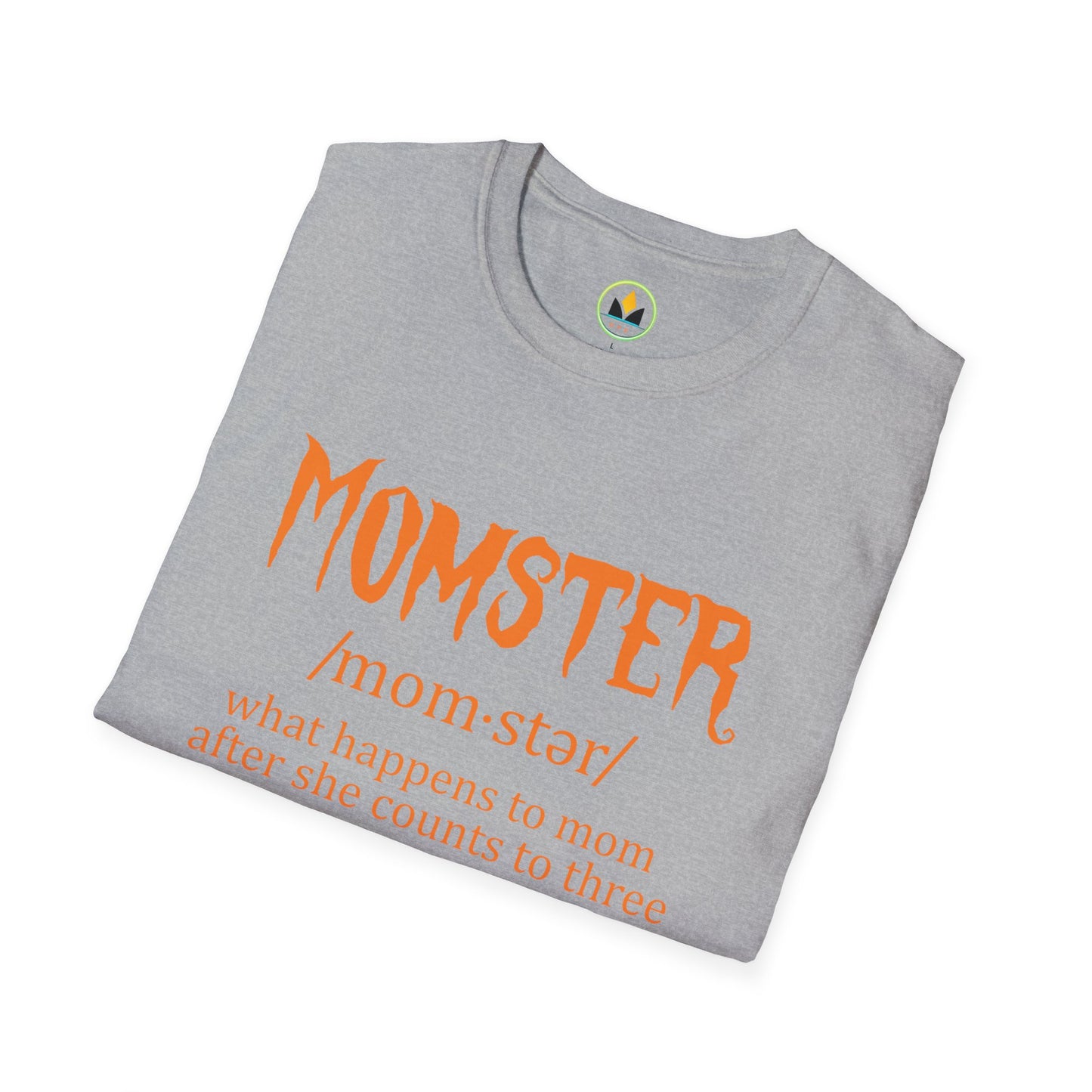 Halloween ‘Momster’ Tee - Fun Parenting Humor Softstyle T-Shirt