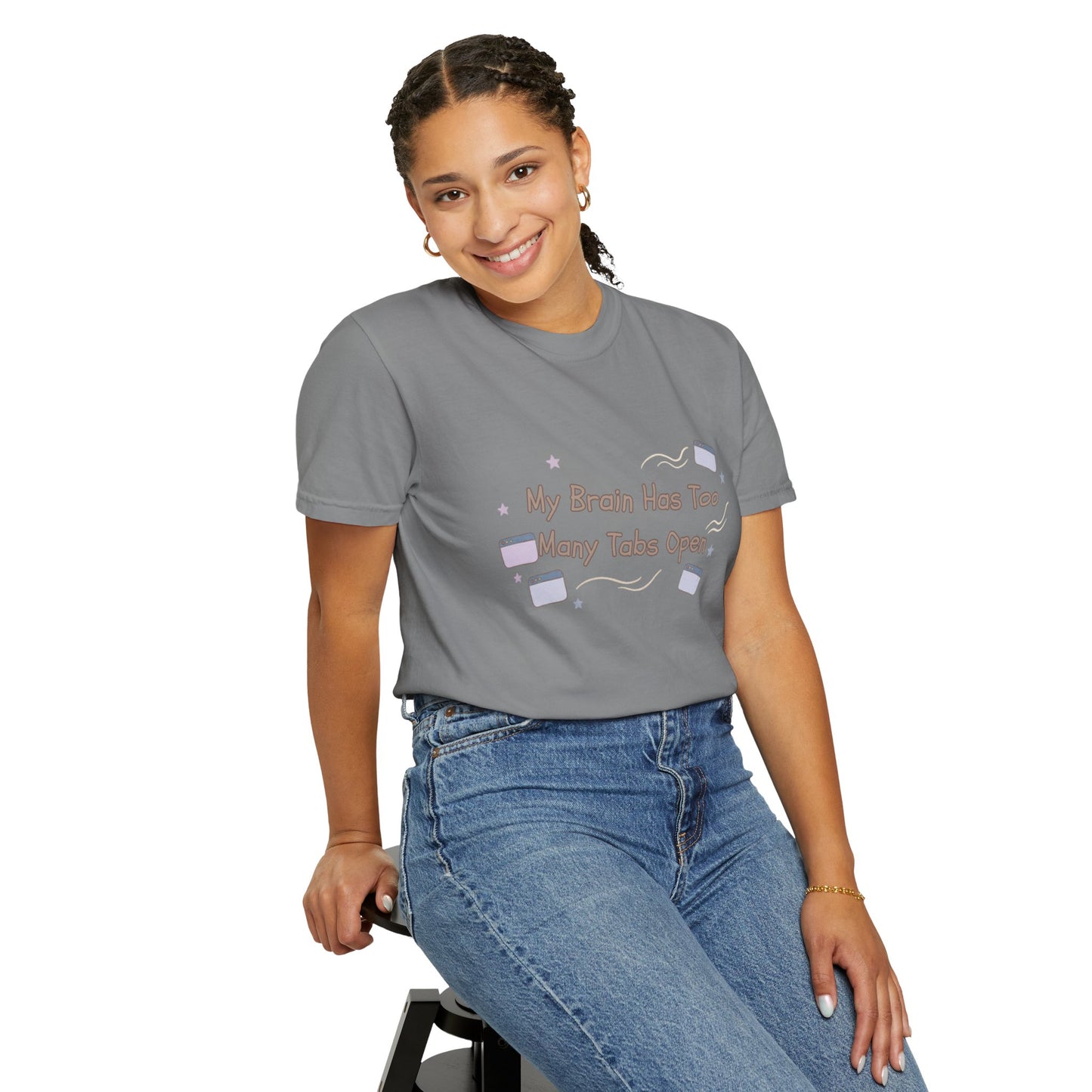 The "ADHD Brain Under Construction" Retro Warning Tee