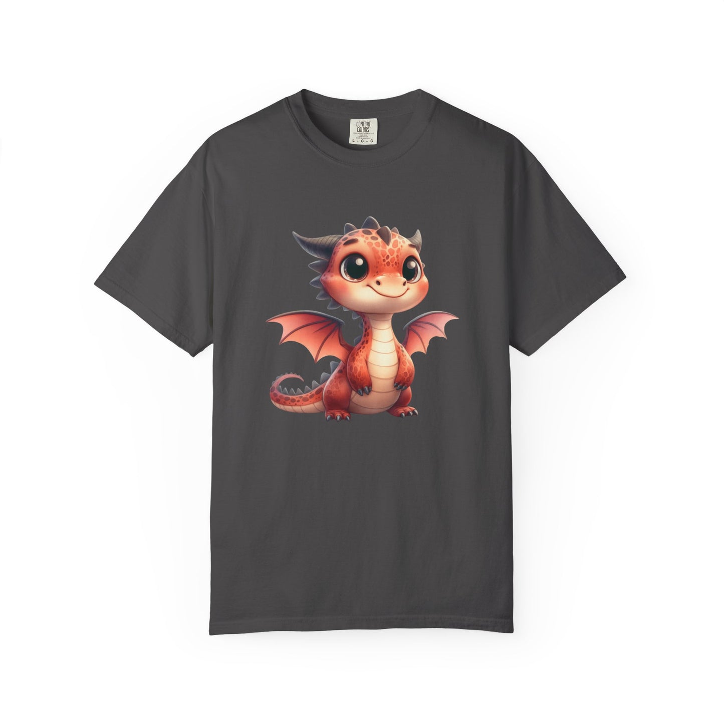 Playful Whimsy Dragon - Unique Cartoon-Style Dragon T-Shirt Design for Fun and Fantasy Lovers