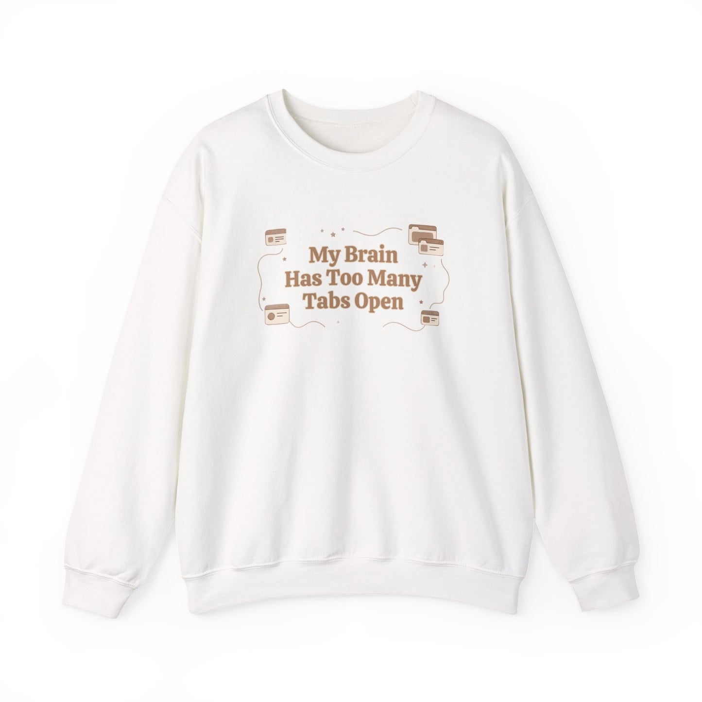 The "Mental Tabs" Aesthetic Crewneck | Oversized Lofi Sweatshirt