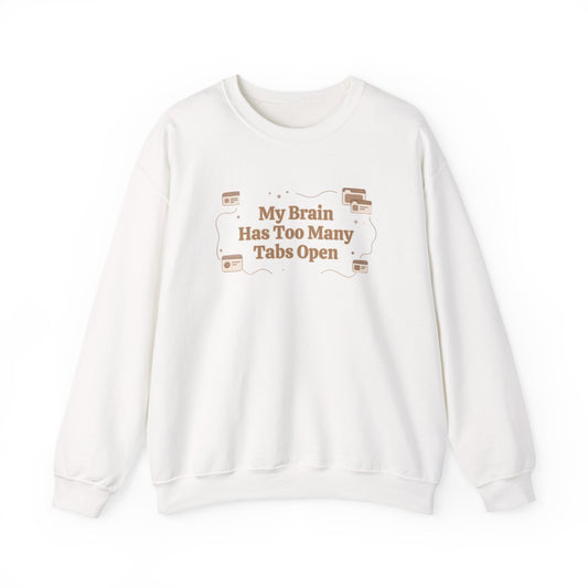 The "Mental Tabs" Aesthetic Crewneck | Oversized Lofi Sweatshirt