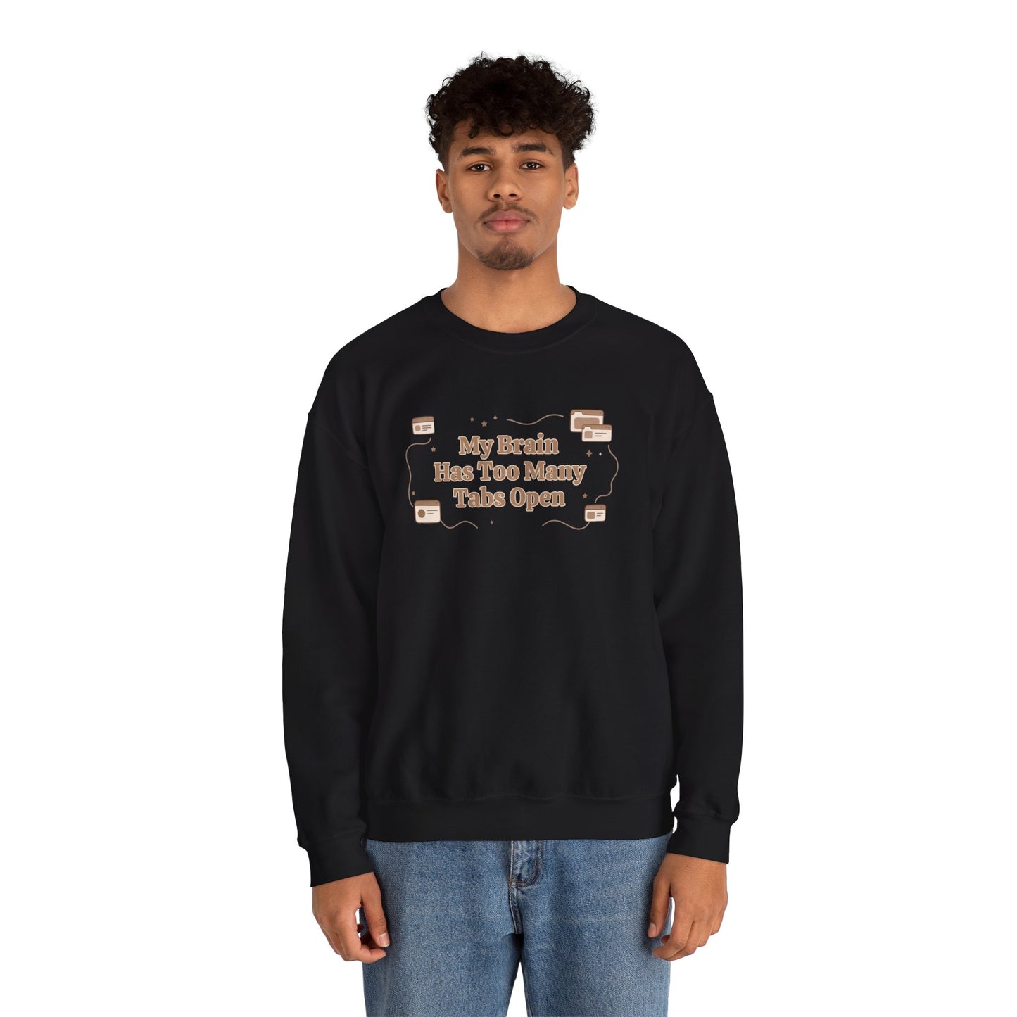 The "Mental Tabs" Aesthetic Crewneck | Oversized Lofi Sweatshirt