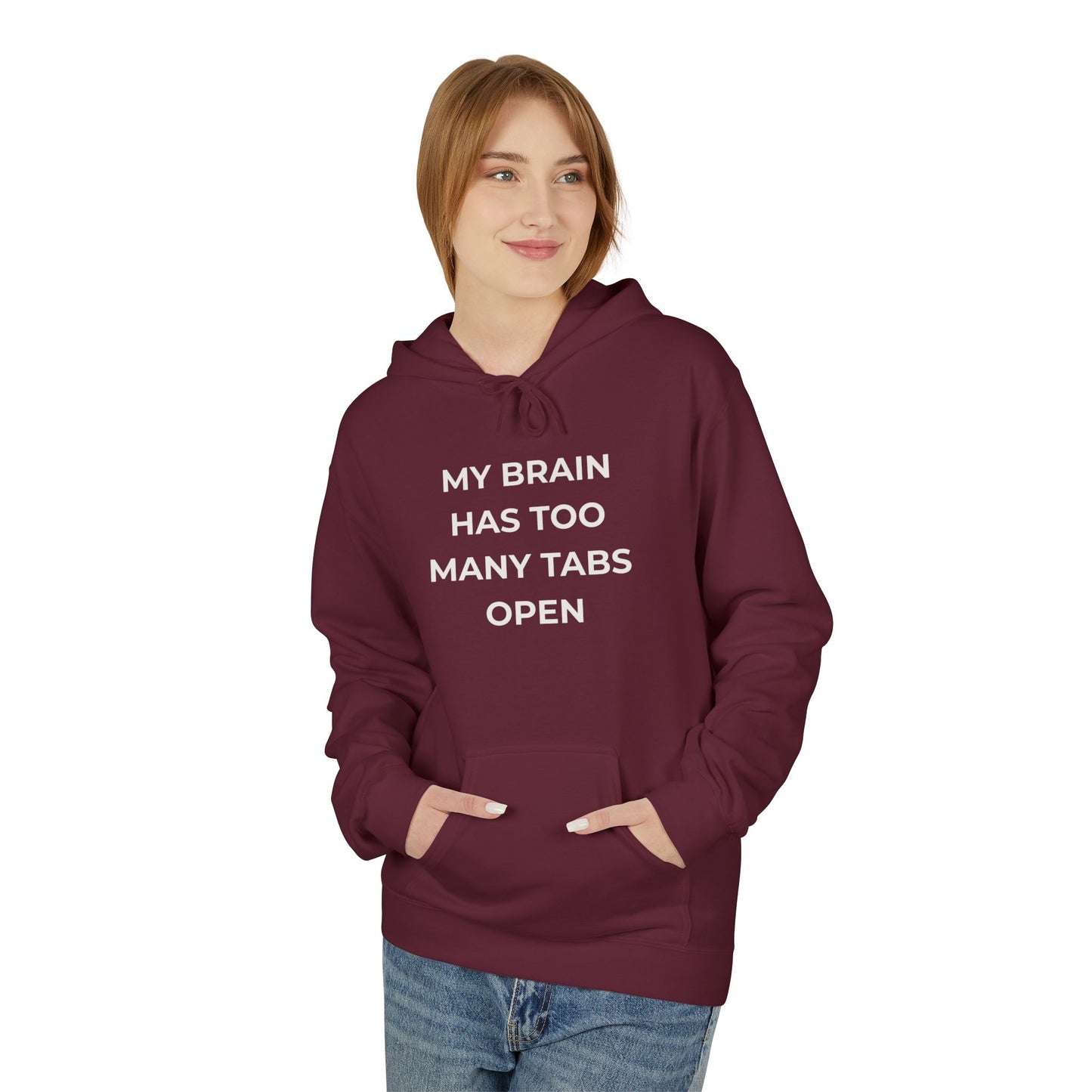 My Brain Has Too Many Tabs Open Hoodie | Funny ADHD Gift | Cozy Lofi Pullover