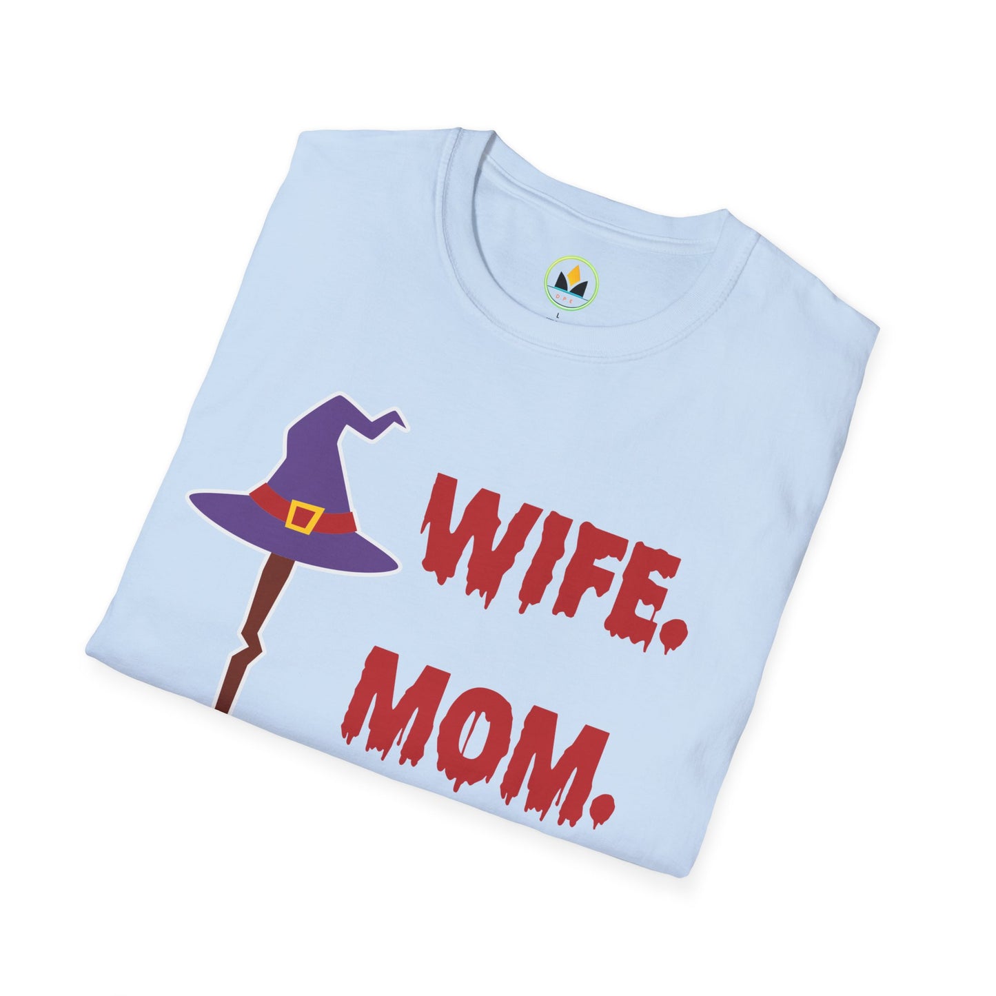 Spooky ‘Wife. Mom. Witch.’ Halloween Tee - Fun & Festive Holiday Apparel