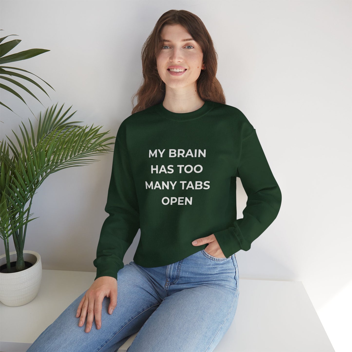 My Brain Has Too Many Tabs Open Sweatshirt | Funny ADHD Gift | Cozy Lofi Pullover