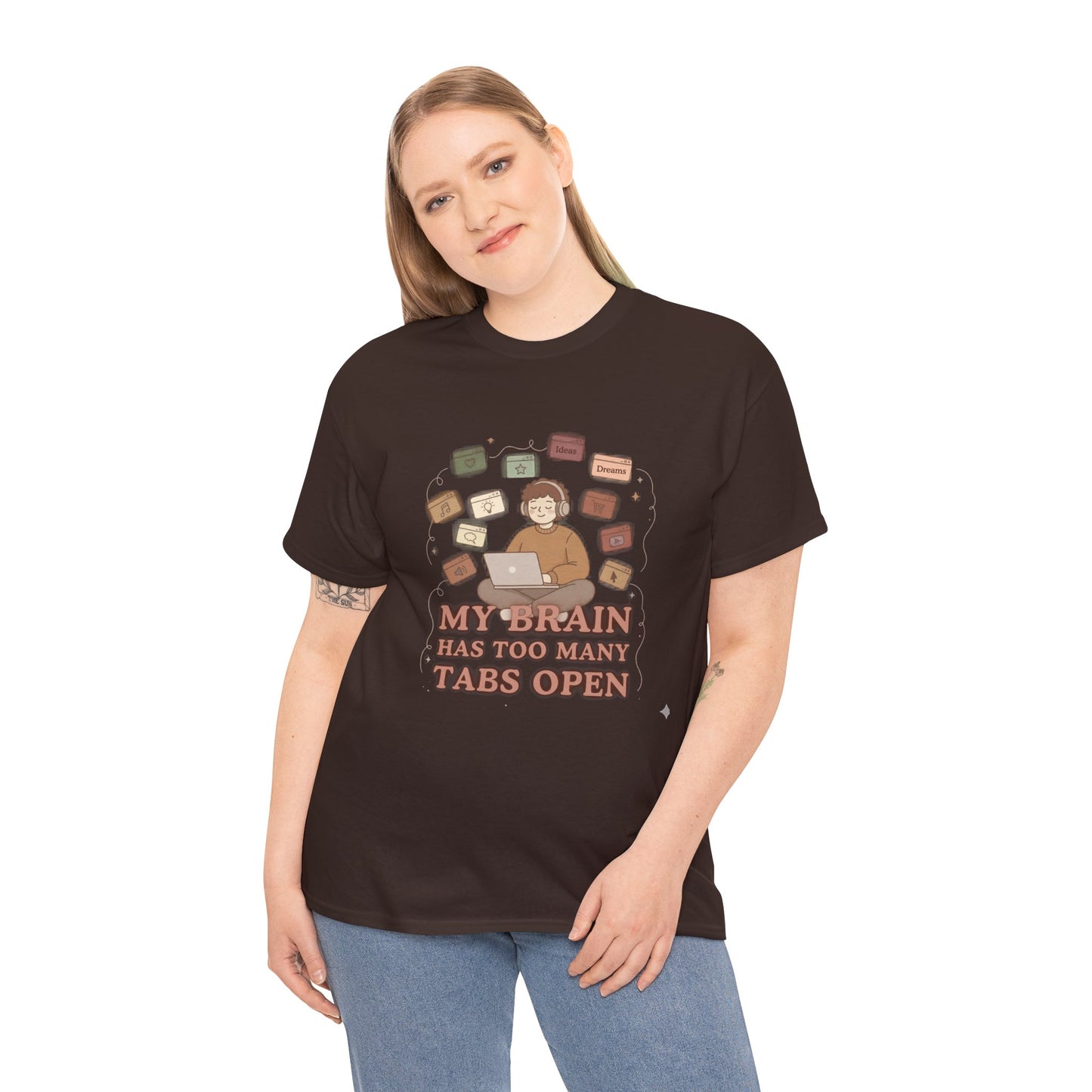 The "Cozy Mind" Earth Tone ADHD Graphic Tee