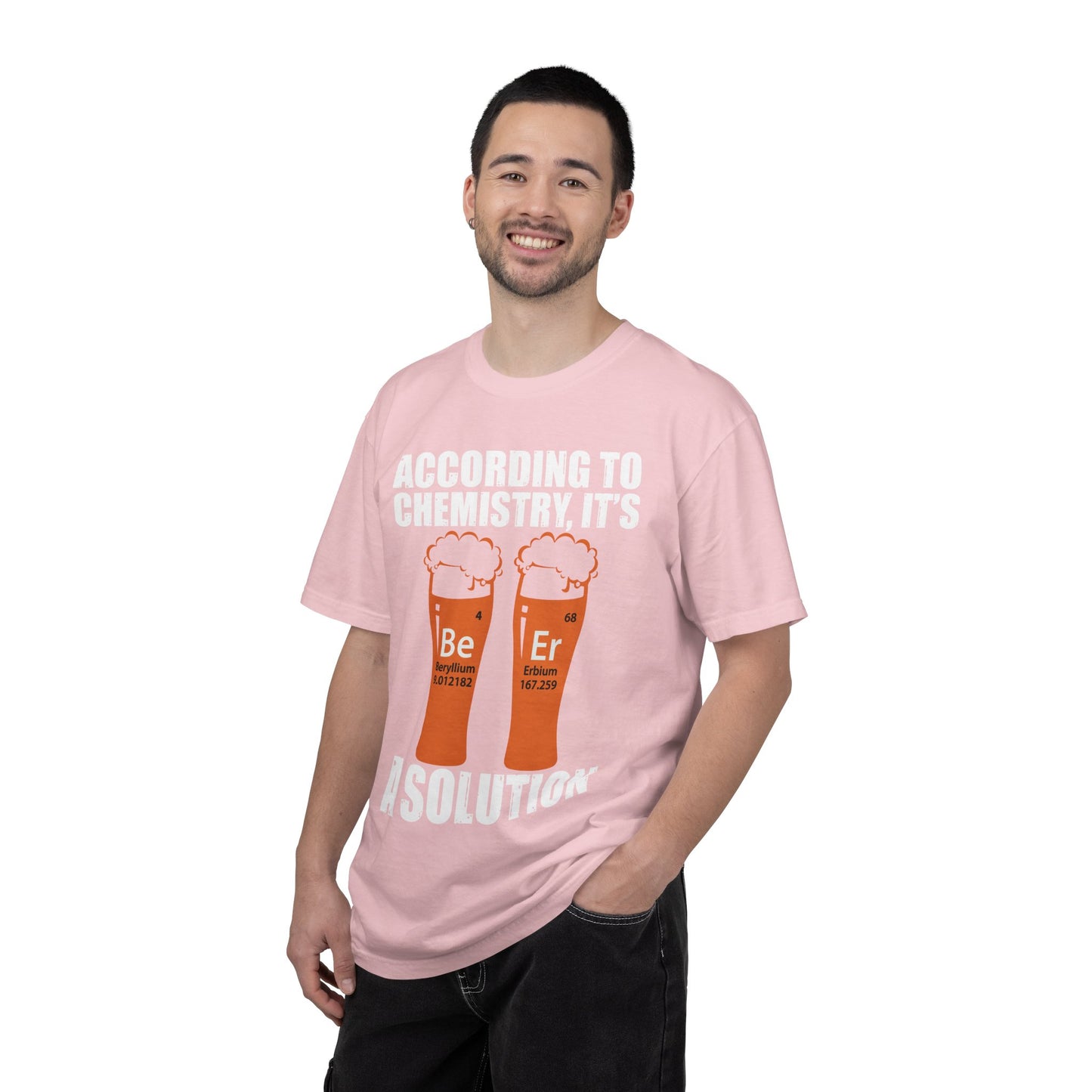 Viral Science BeEr Chemistry T-Shirt - Periodic Table Elements Graphic Comfort Colors Ring Spun Cotton Tee - Gift for Science Nerds