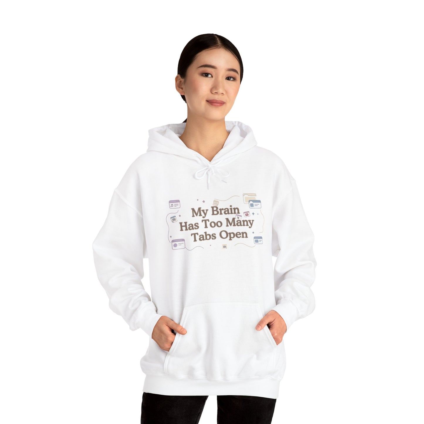 ADHD Minimalist Brain | Oversized Aesthetic Hoodie