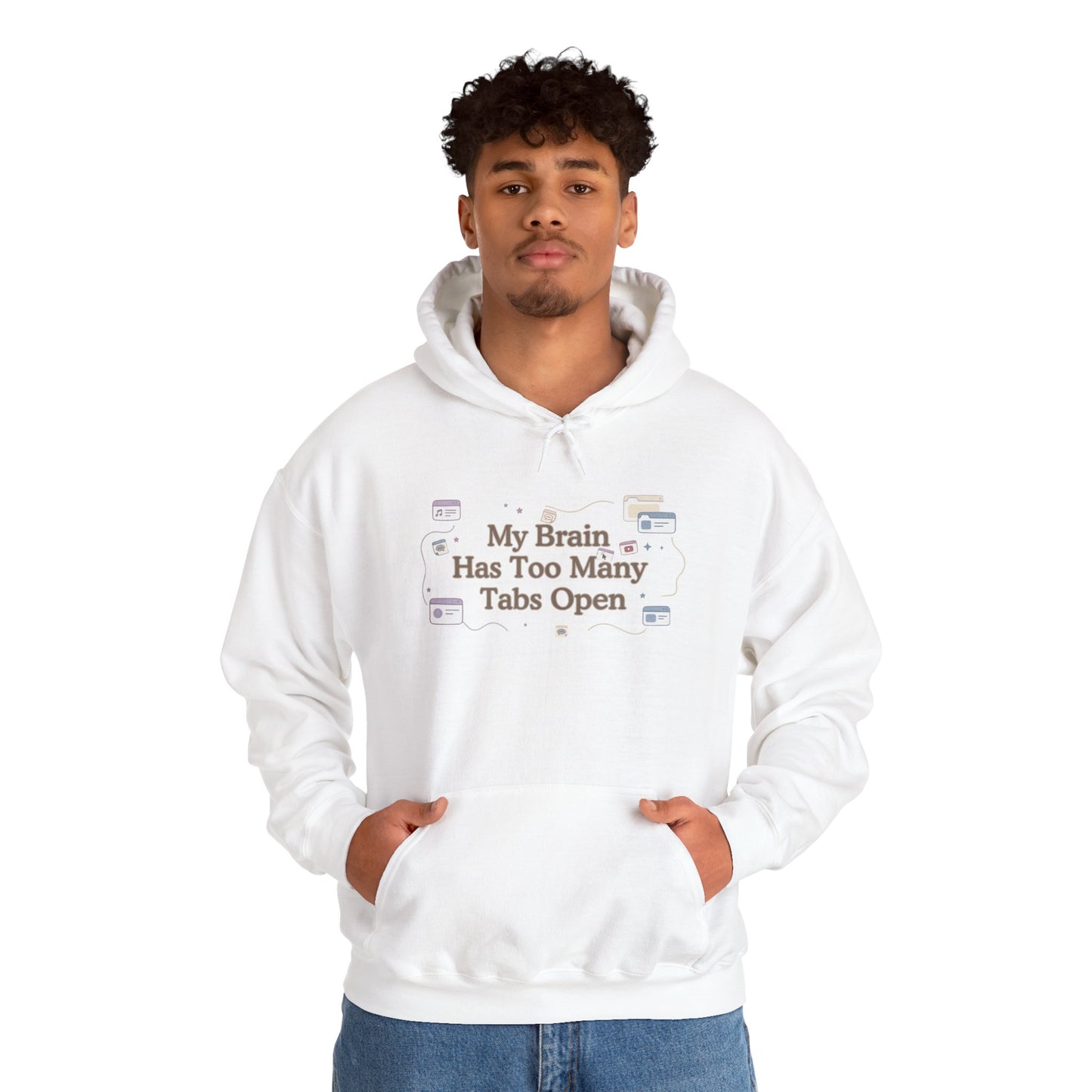 ADHD Minimalist Brain | Oversized Aesthetic Hoodie