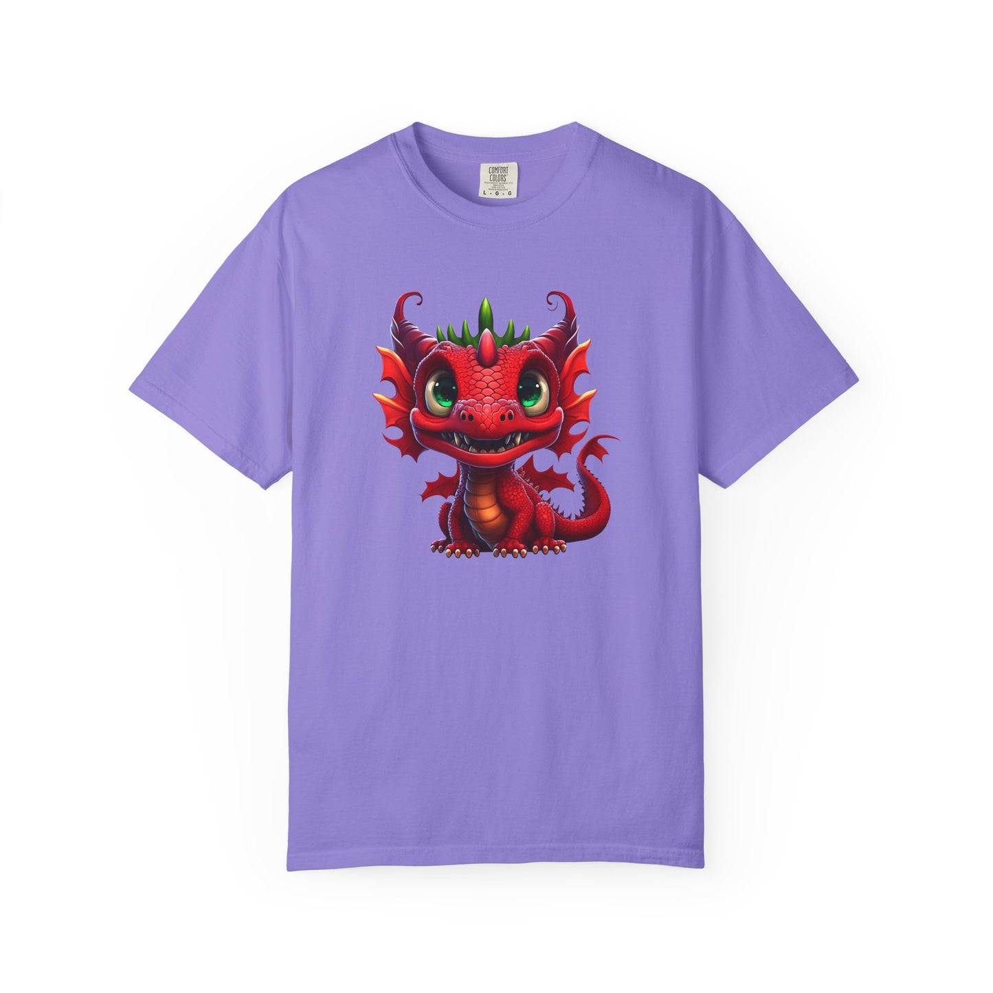 Playful Dragon Delight - Unique Cartoon-Style Dragon T-Shirt Design for Fun and Fantasy Lovers