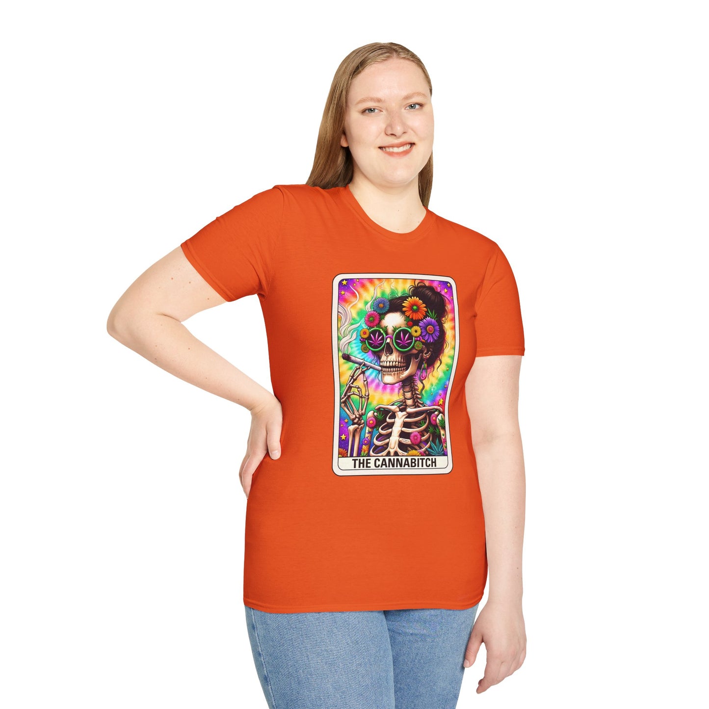 Cannabitch Halloween T-Shirt | Funny Weed Gothic Tee, Spooky Stoner Gift