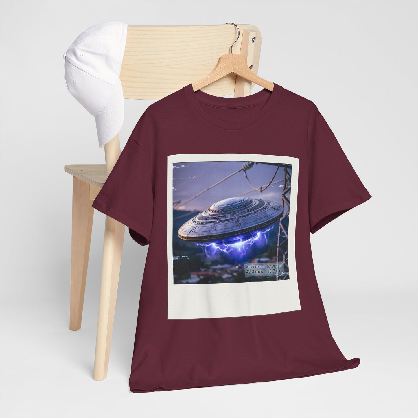 UFO Evidence T-Shirt | Retro Polaroid Alien Sighting Photo