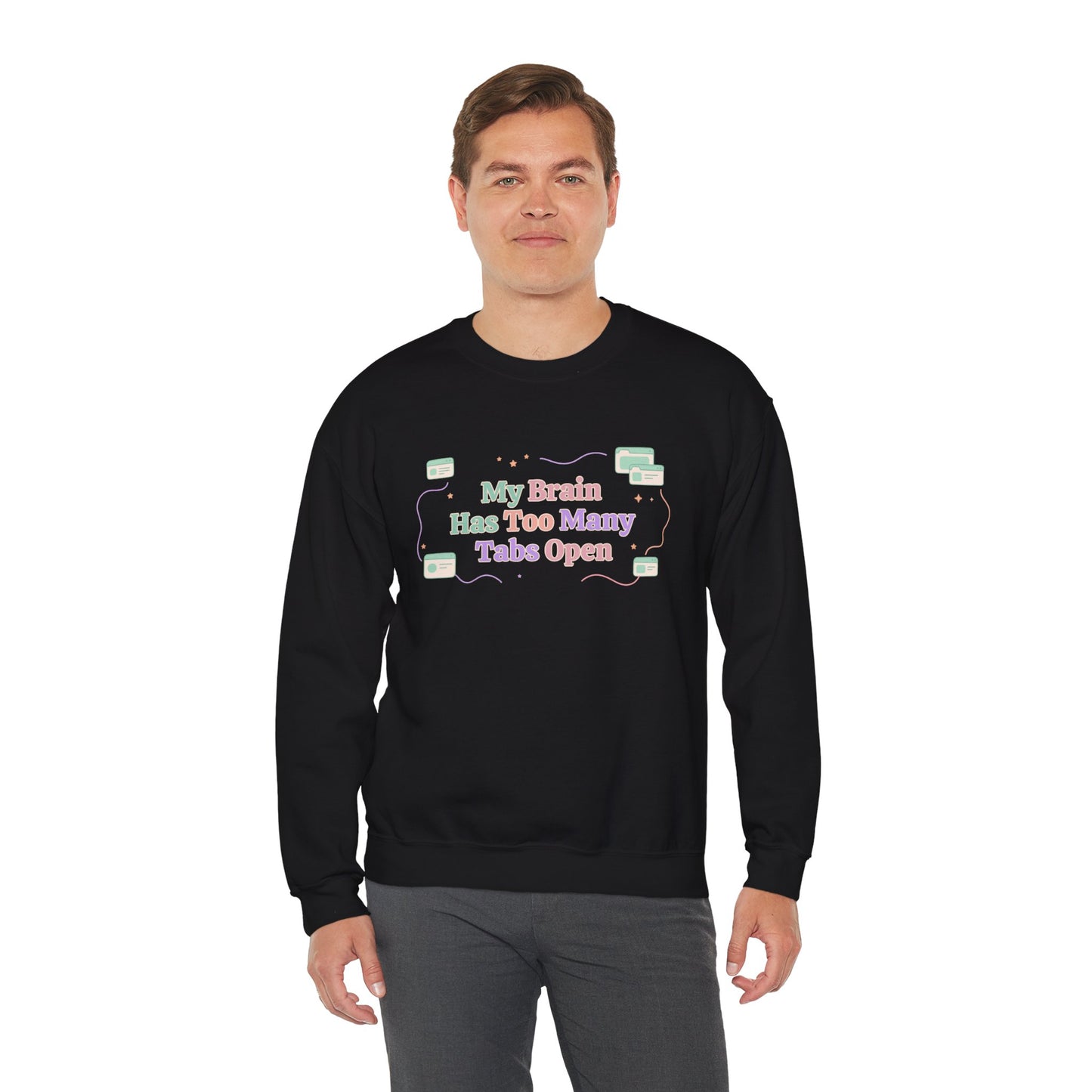 System Status: Hyperfixated | Industrial ADHD Crewneck