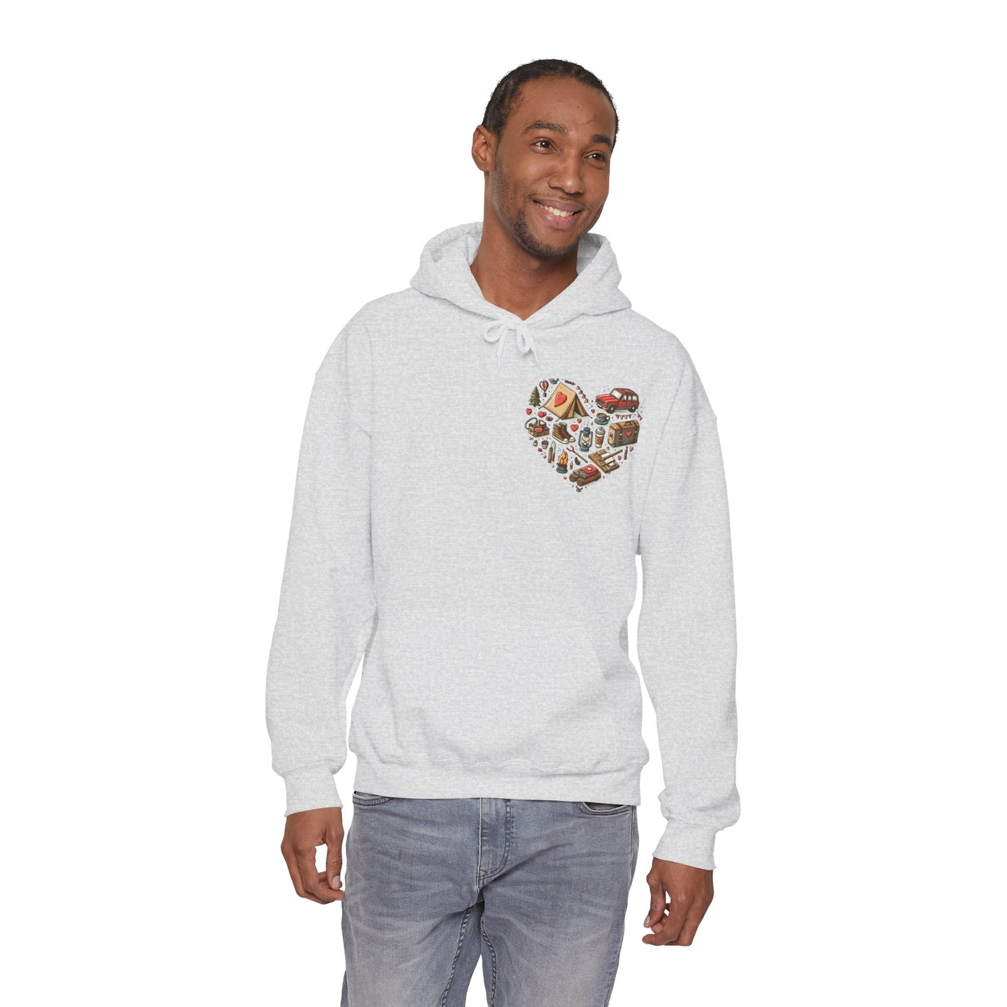 Wild at Heart: Ultimate Outdoor Adventure & Camping Icon Hoodie