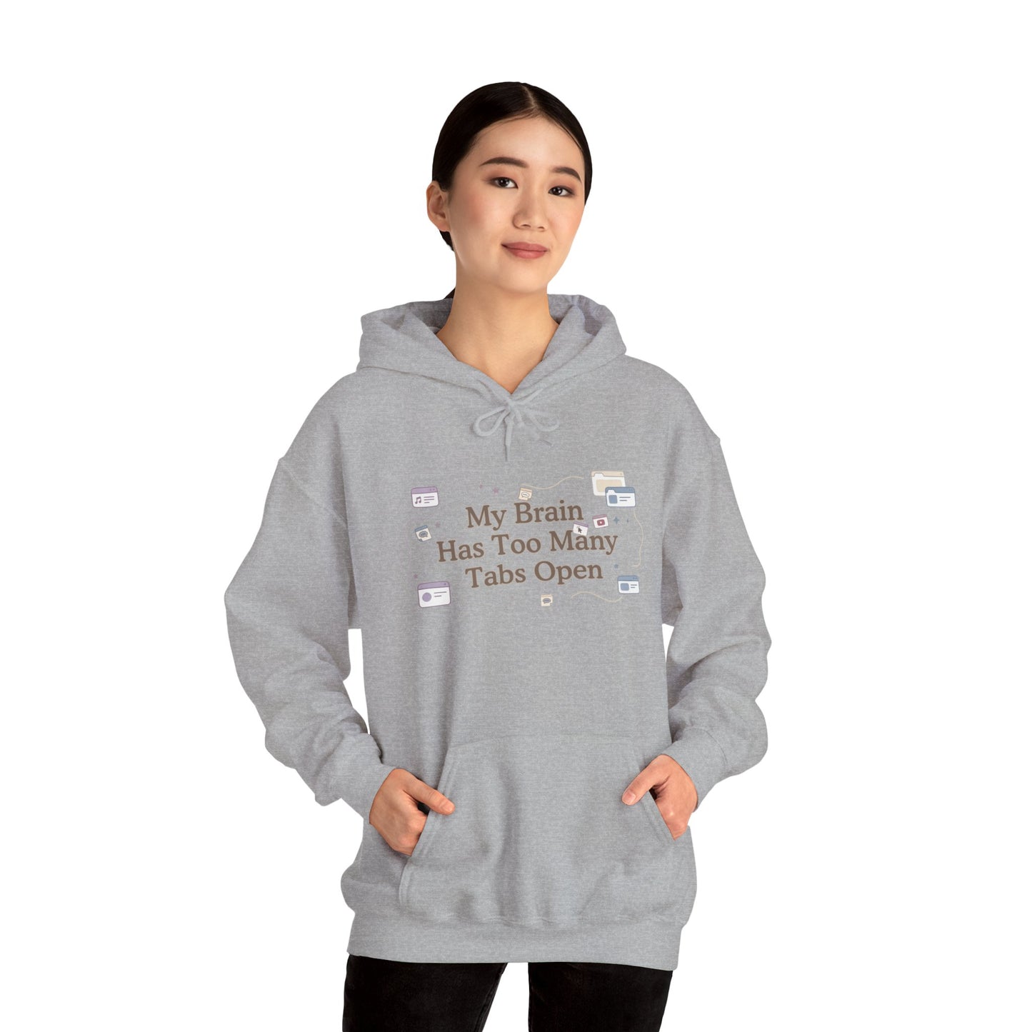 ADHD Minimalist Brain | Oversized Aesthetic Hoodie