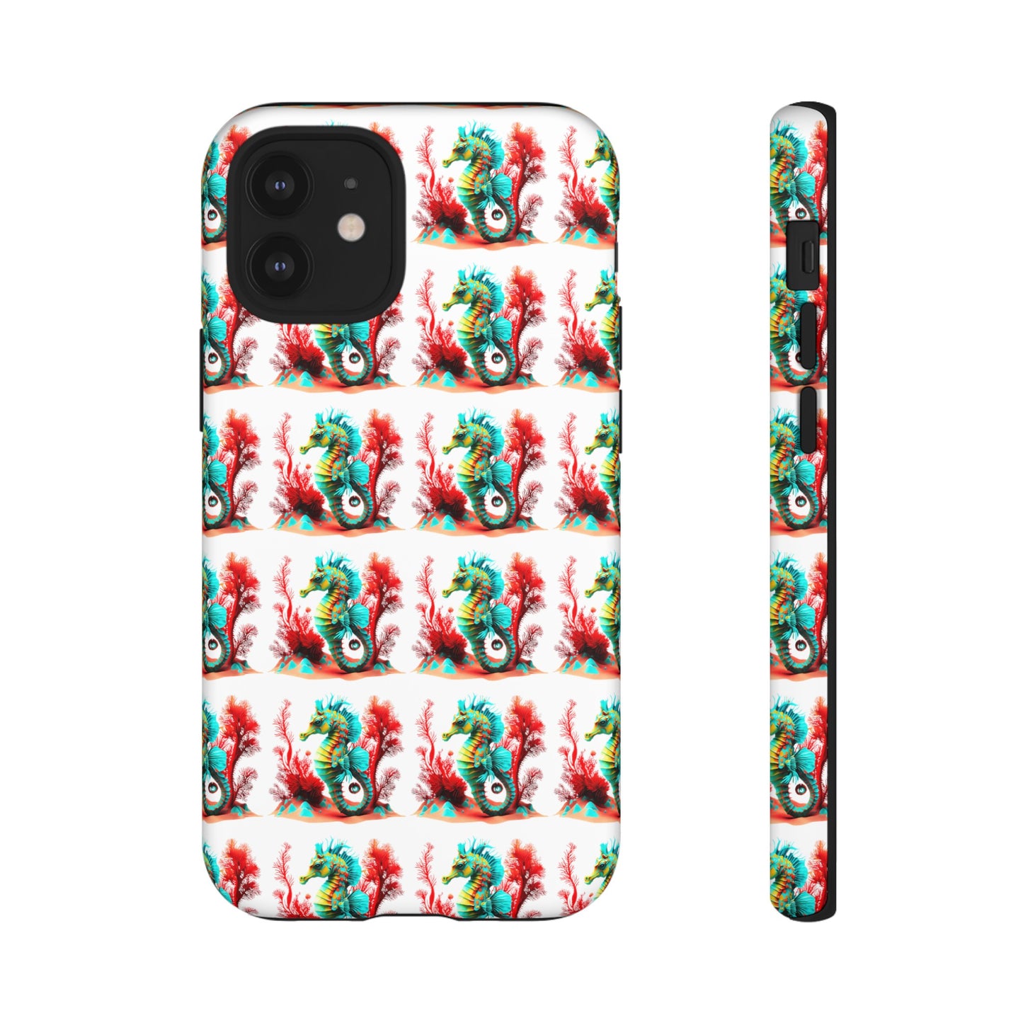 Vibrant Seahorse & Coral Reef - Artistic Mobile Phone hard Case