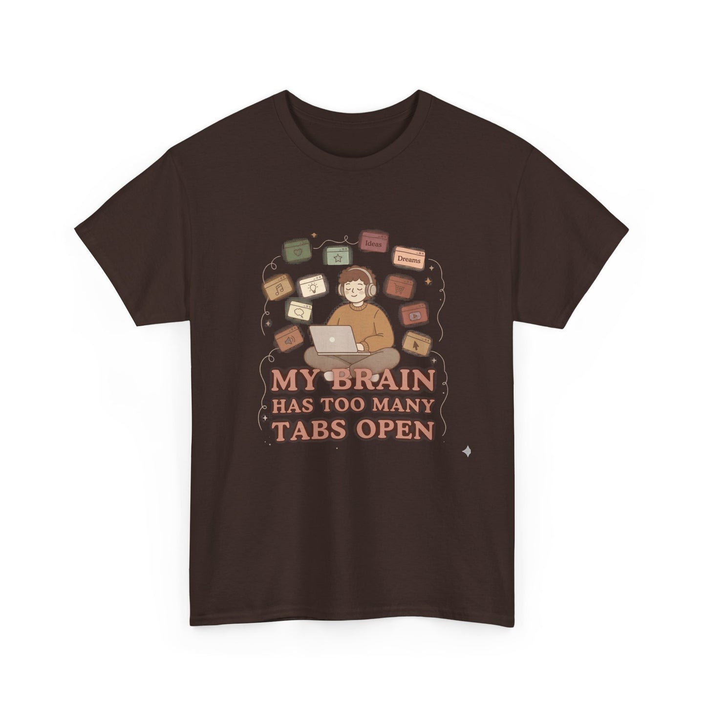 The "Cozy Mind" Earth Tone ADHD Graphic Tee