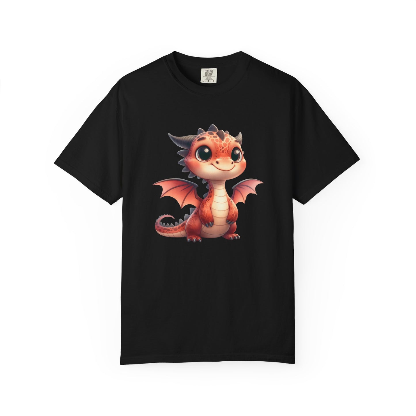 Playful Whimsy Dragon - Unique Cartoon-Style Dragon T-Shirt Design for Fun and Fantasy Lovers