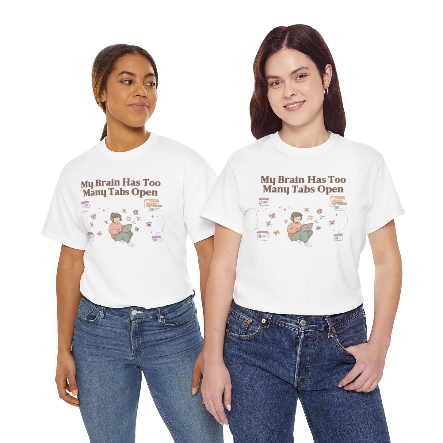 Hyper-Focus Mode: ENGAGED 🎧 The 'Brain Has Too Many Tabs Open' Neurospicy Tee
