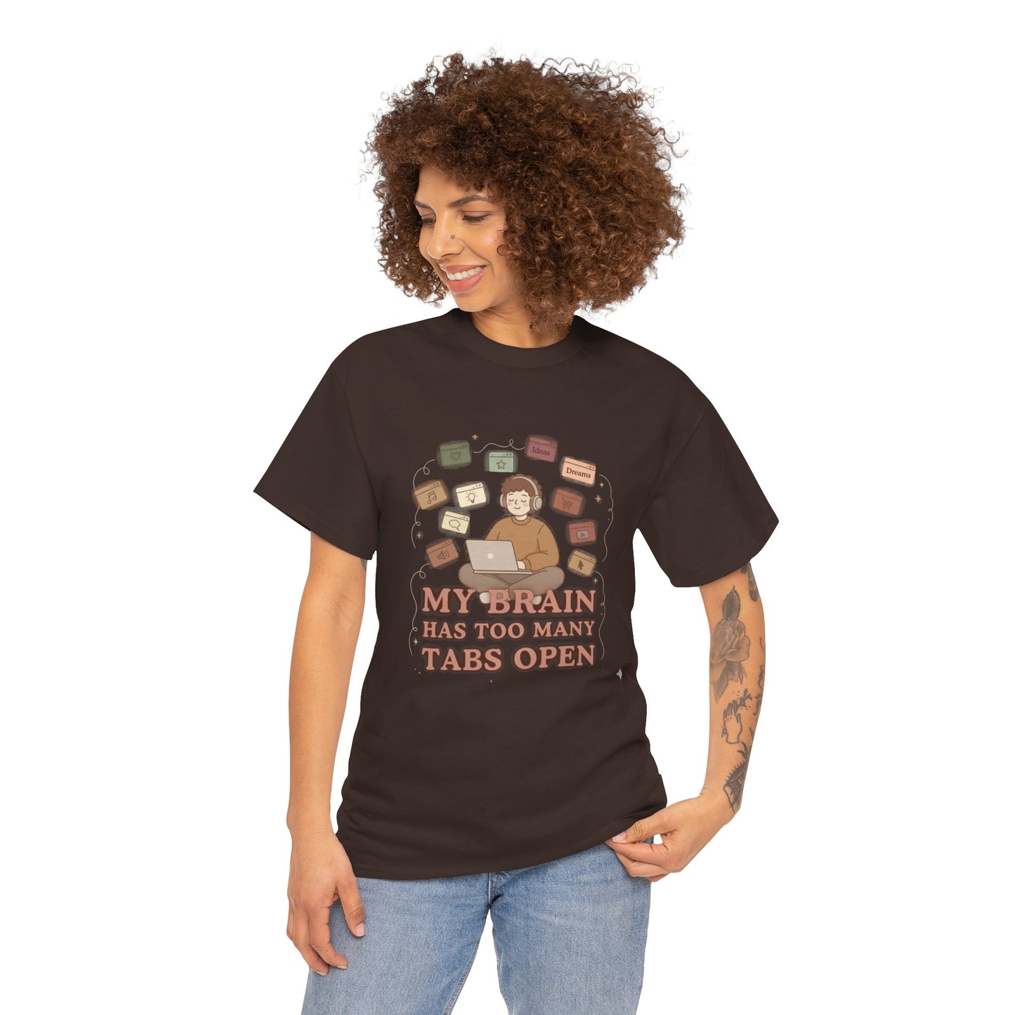 The "Cozy Mind" Earth Tone ADHD Graphic Tee