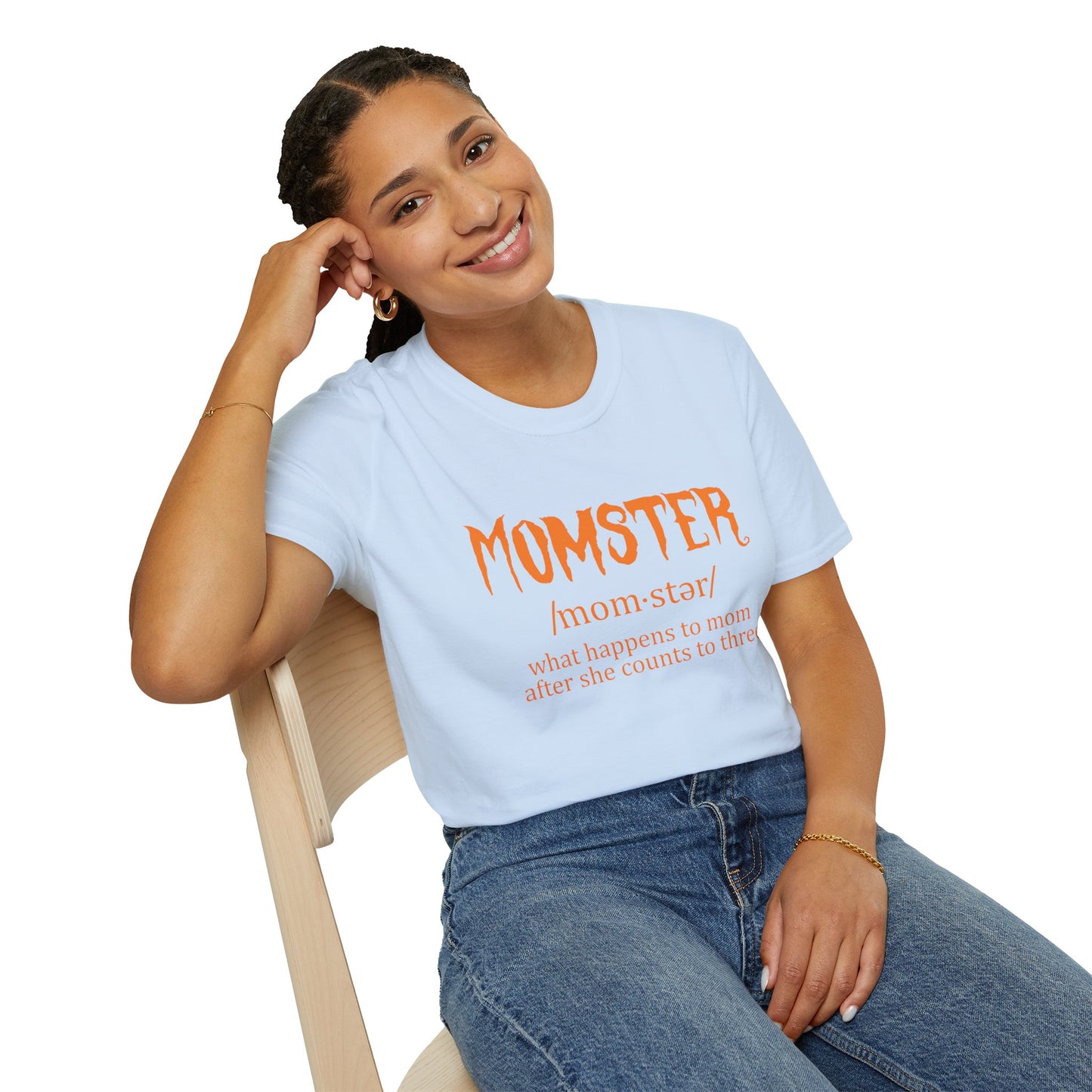Halloween ‘Momster’ Tee - Fun Parenting Humor Softstyle T-Shirt