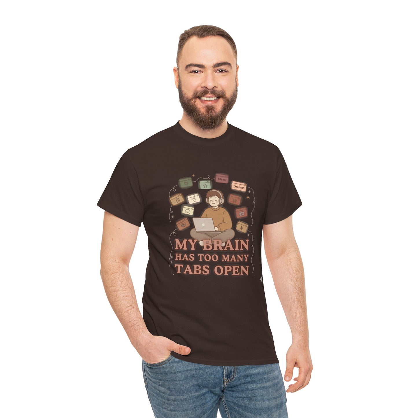 The "Cozy Mind" Earth Tone ADHD Graphic Tee