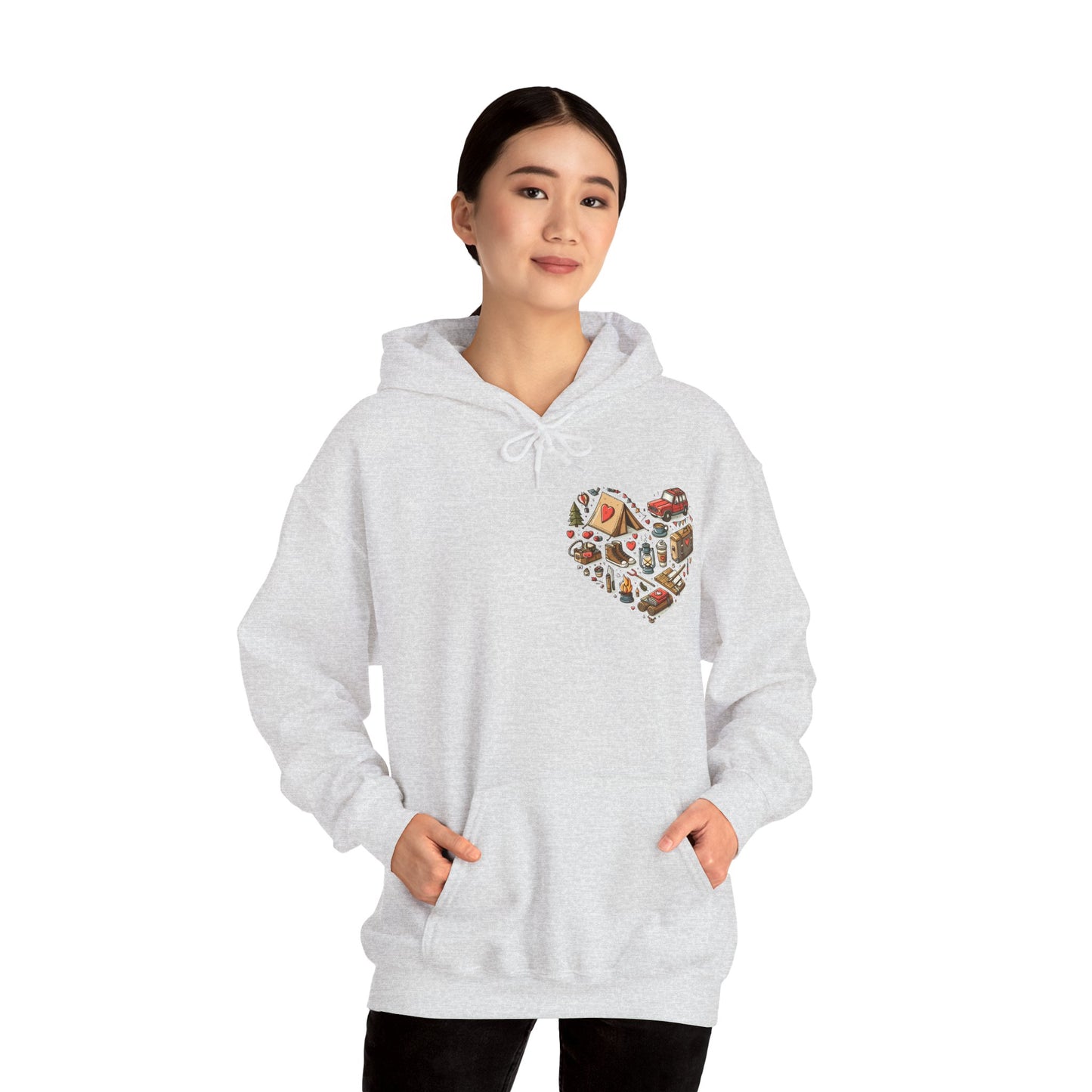 Wild at Heart: Ultimate Outdoor Adventure & Camping Icon Hoodie