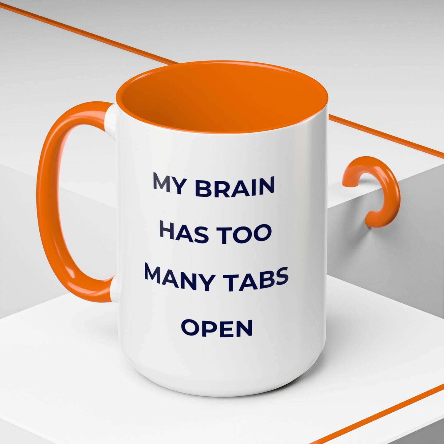 My Brain Has Too Many Tabs Open Mug | Funny ADHD Gift | Lofi Office Coffee Cup (11oz)