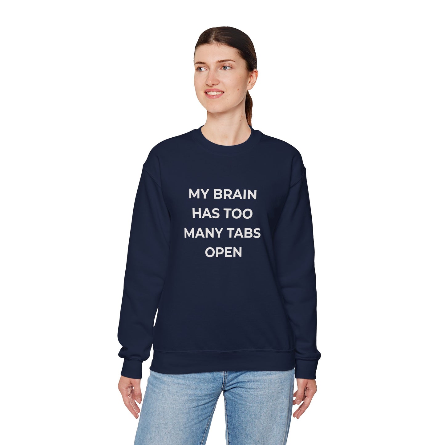 My Brain Has Too Many Tabs Open Sweatshirt | Funny ADHD Gift | Cozy Lofi Pullover