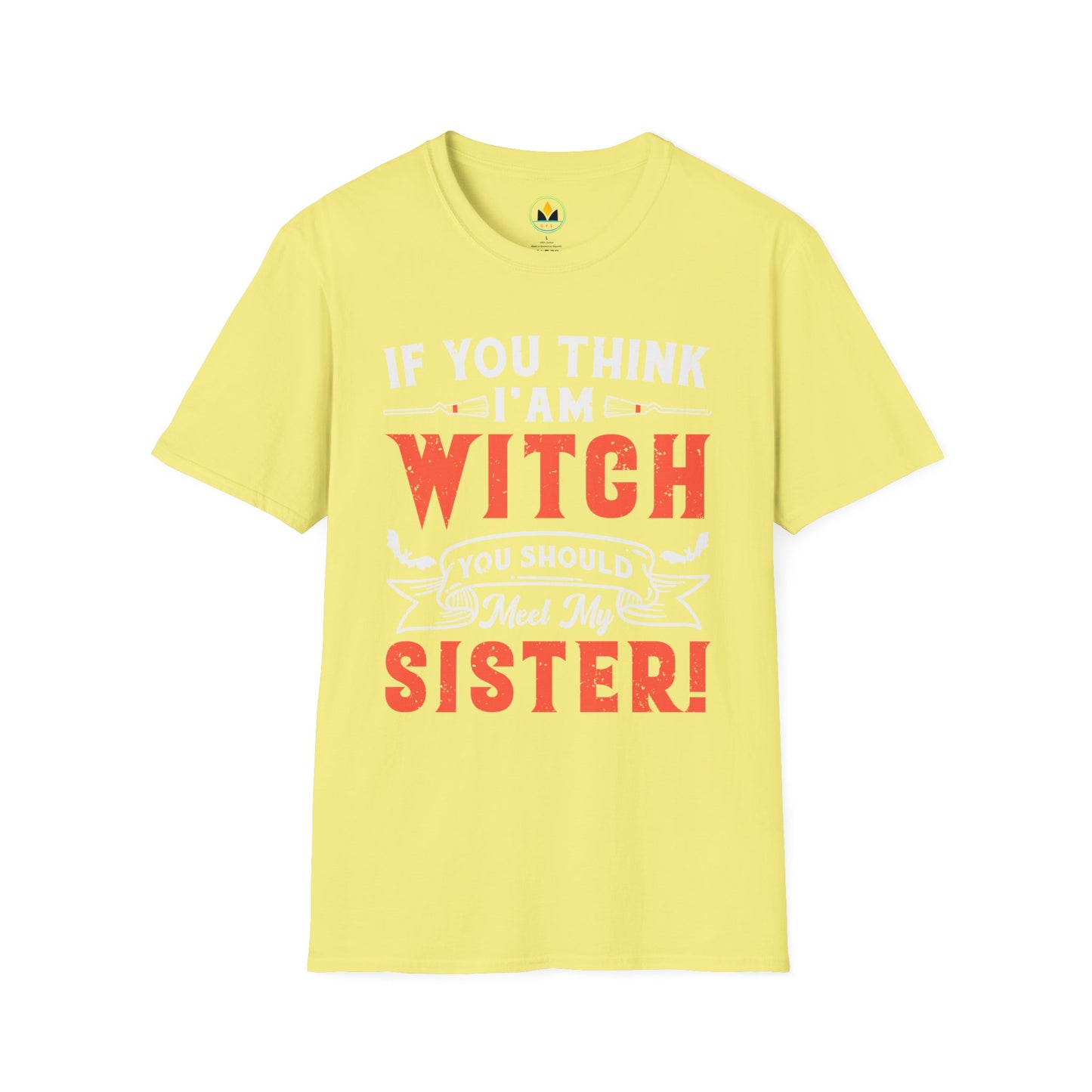 Humorous Witch Sister Halloween Unique Spooky Season Softstyle T-Shirt