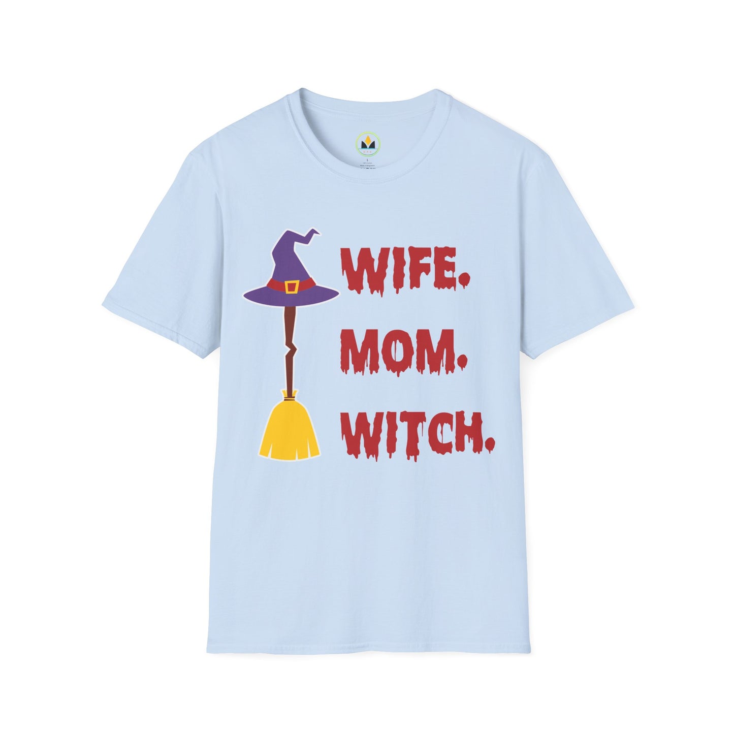 Spooky ‘Wife. Mom. Witch.’ Halloween Tee - Fun & Festive Holiday Apparel
