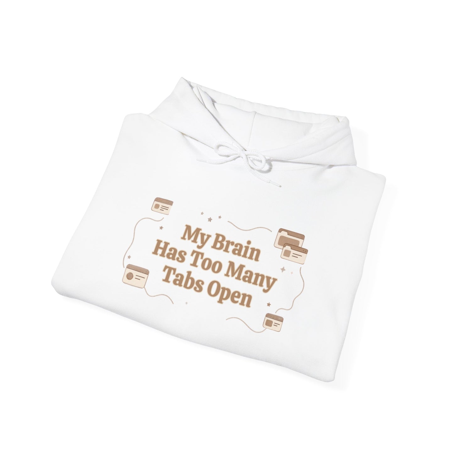 My Brain Has Too Many Tabs Open | Cozy Lofi Oversized Hoodie