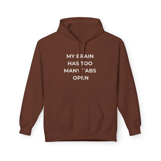 My Brain Has Too Many Tabs Open Hoodie | Funny ADHD Gift | Cozy Lofi Pullover