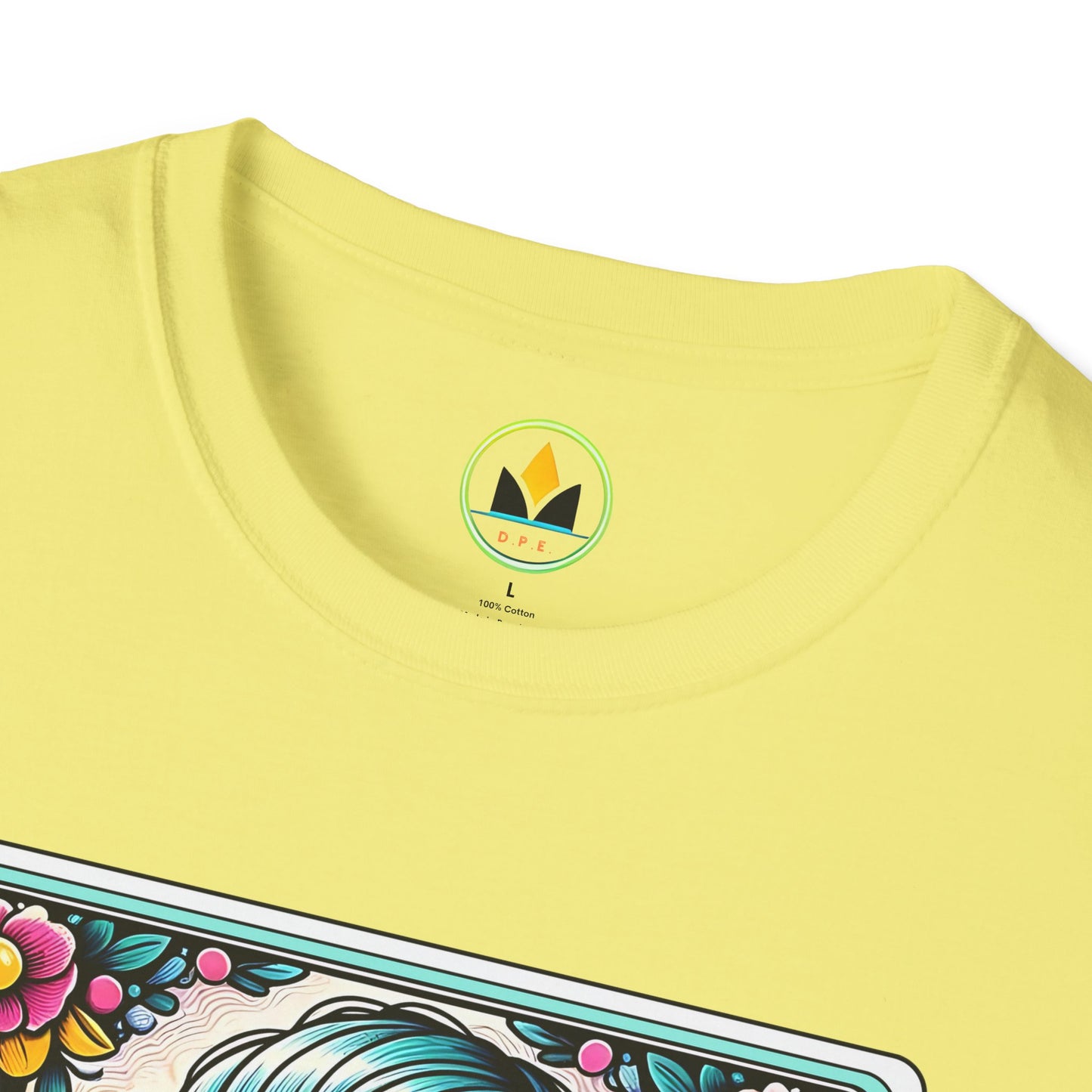 Vibrant Sugar Skull T-Shirt - Unique Spooky Halloween Apparel Inspired by Dia de los Muertos