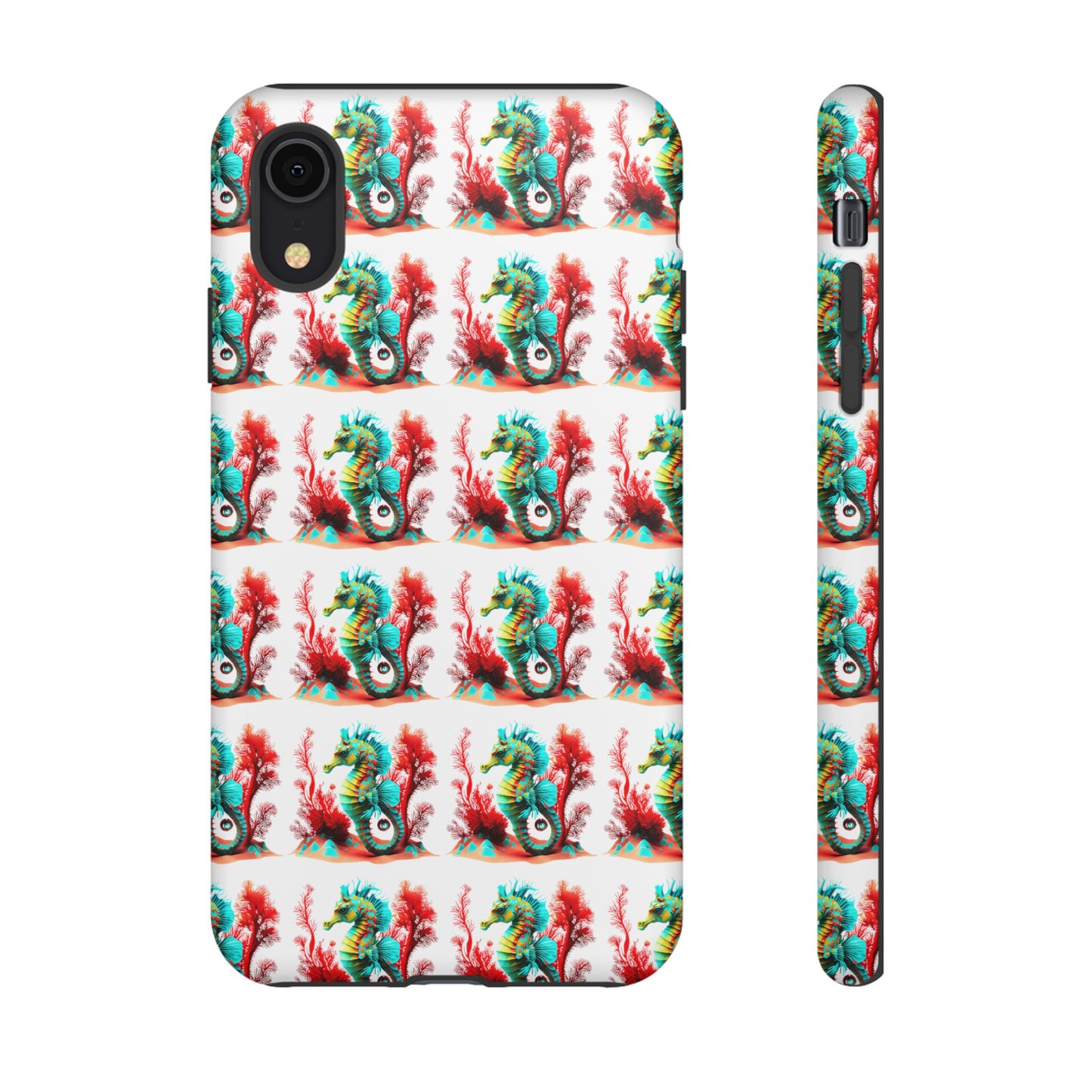 Vibrant Seahorse & Coral Reef - Artistic Mobile Phone hard Case