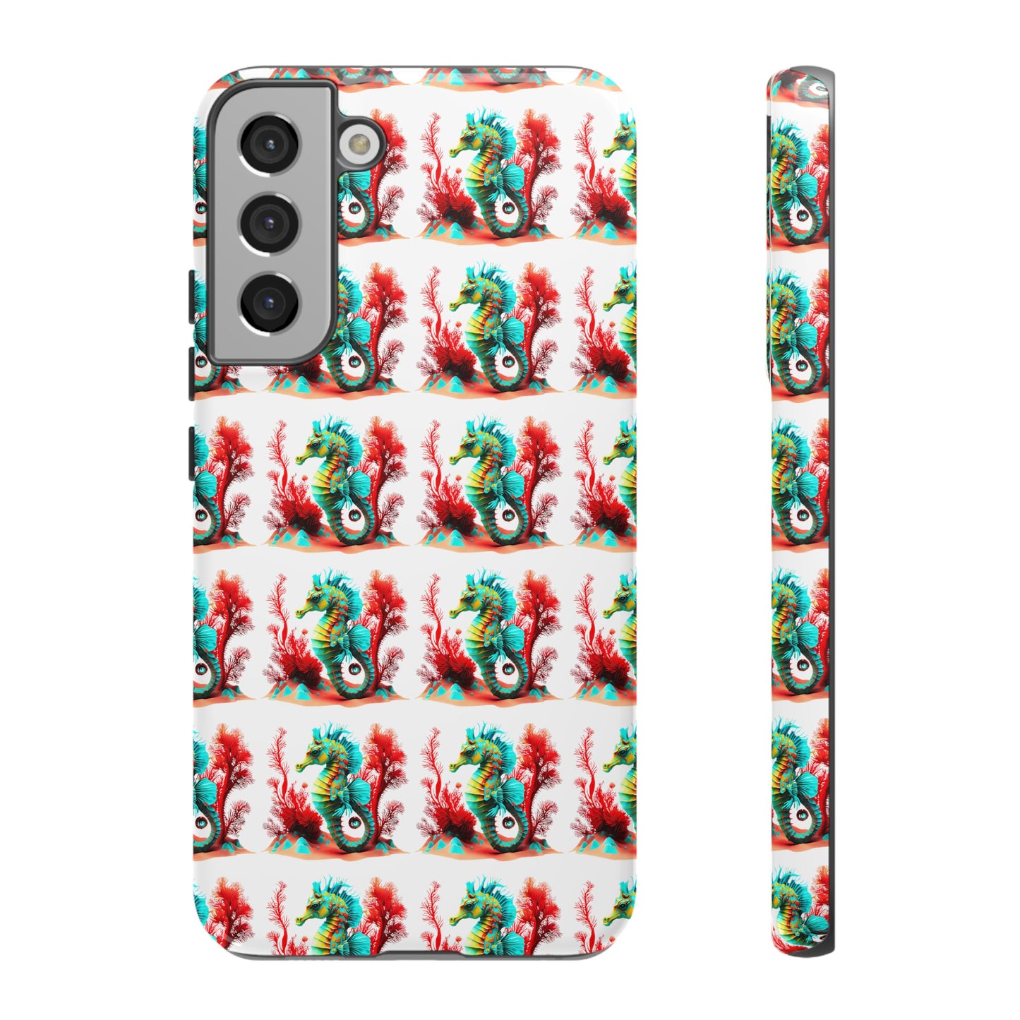 Vibrant Seahorse & Coral Reef - Artistic Mobile Phone hard Case