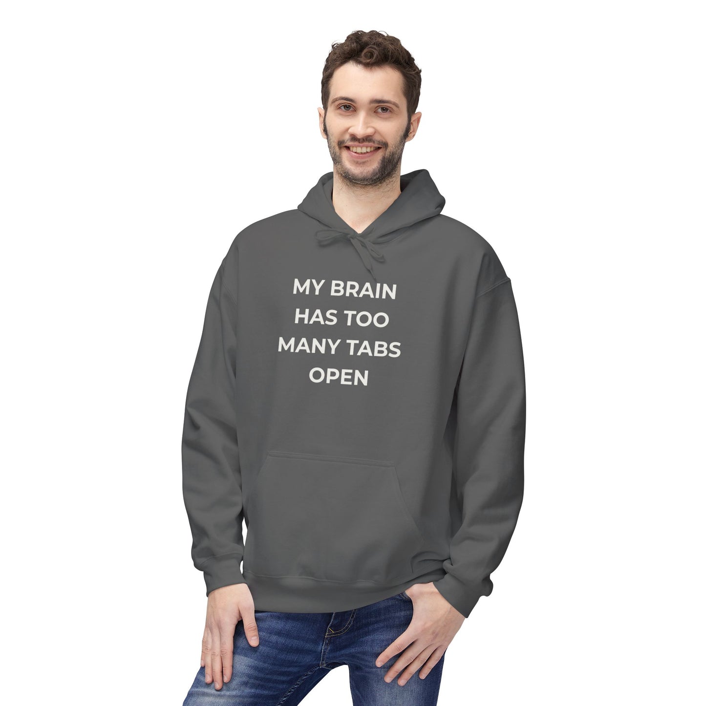 My Brain Has Too Many Tabs Open Hoodie | Funny ADHD Gift | Cozy Lofi Pullover