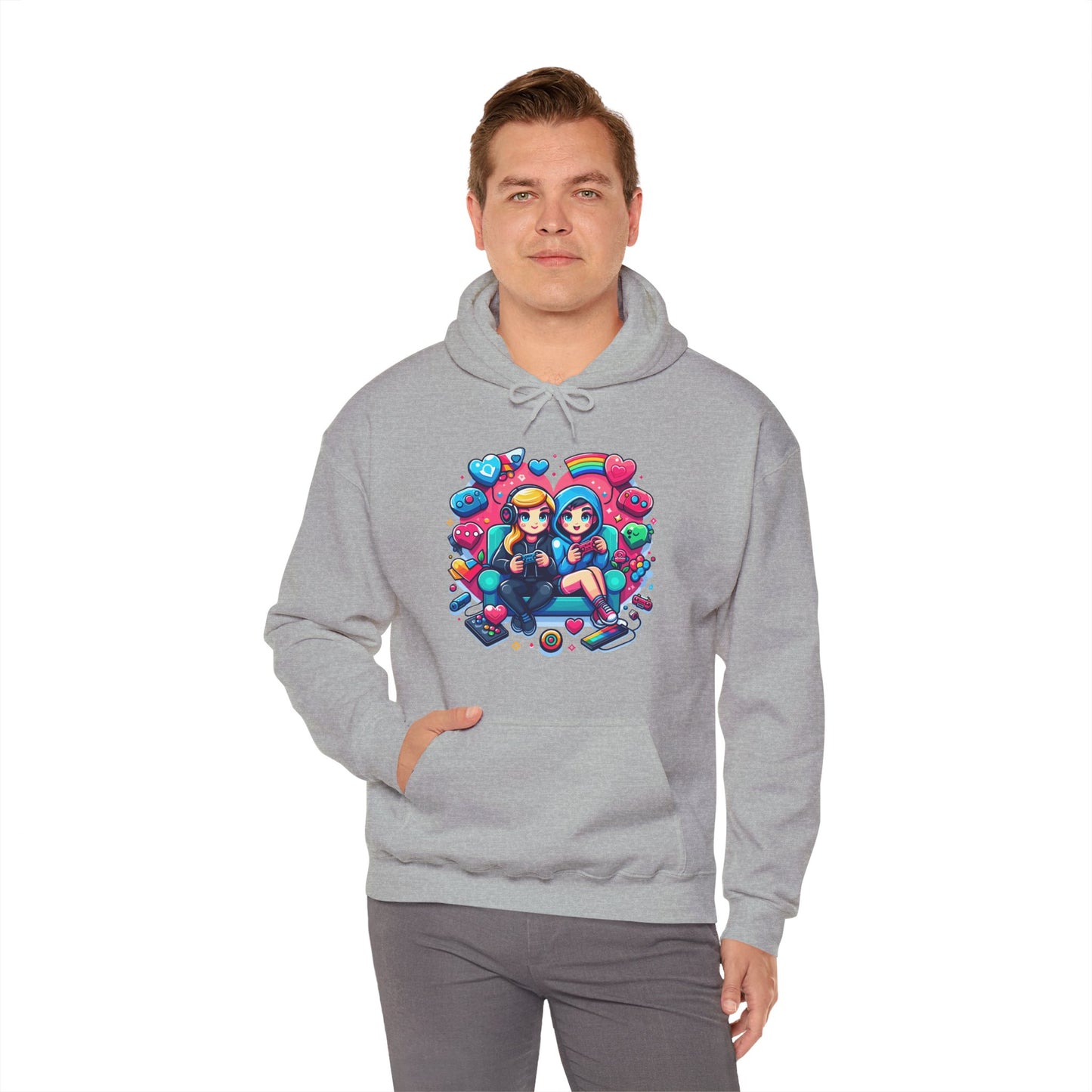 Retro Kawaii Gamer Girl Hoodie | Cute Anime Aesthetic Streetwear