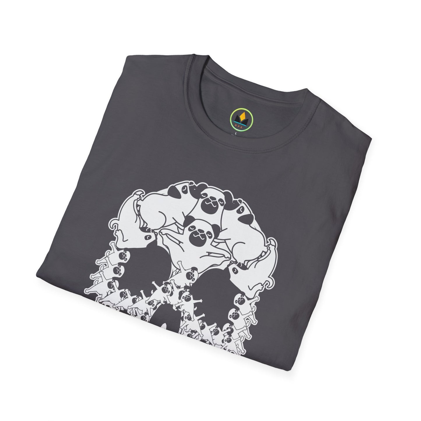 Pug Skull Shirt | Funny Gothic Dog Lover Tee | Optical Illusion Skeleton Pug Gift | Edgy Pet Owner Top | Halloween & Everyday Wear