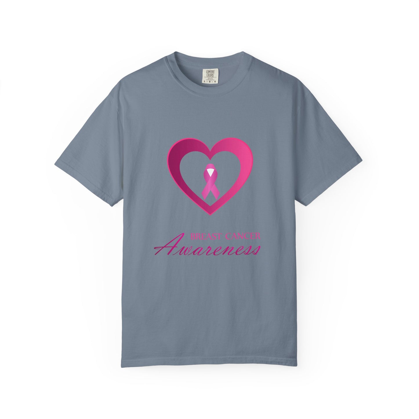 Breast Cancer Awareness heart & ribbon