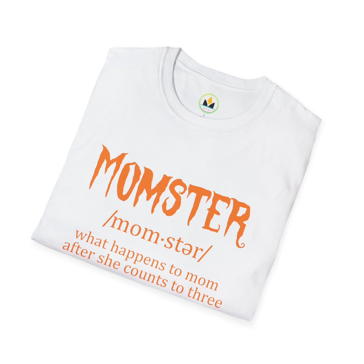 Halloween ‘Momster’ Tee - Fun Parenting Humor Softstyle T-Shirt
