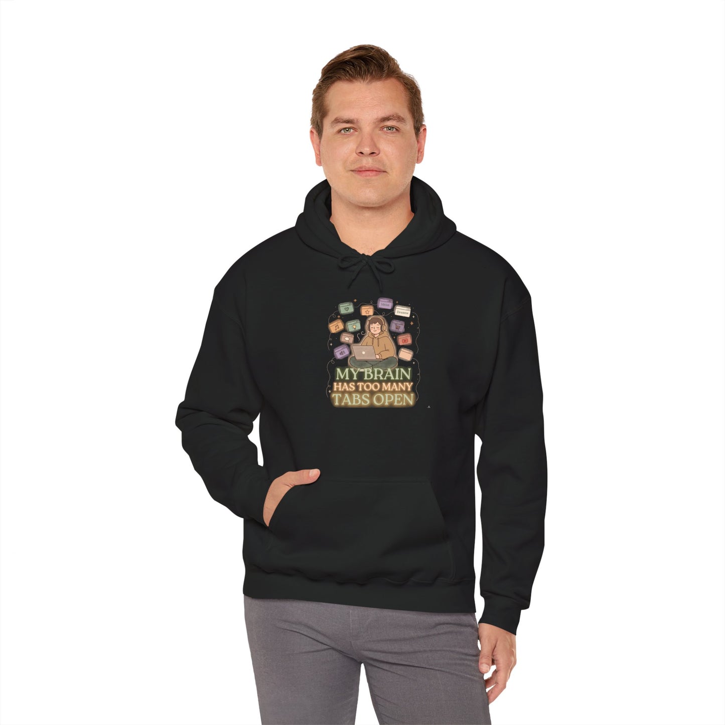 Dopamine at Midnight | ADHD Lofi Glow Aesthetic Hoodie
