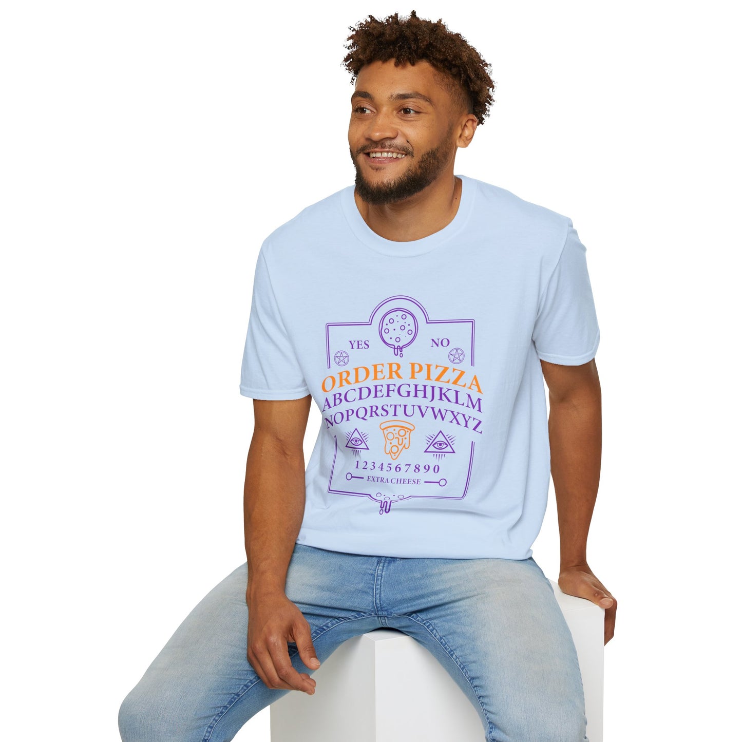Mystic Pizza Ouija - Unique Spooky Halloween T-Shirt |
