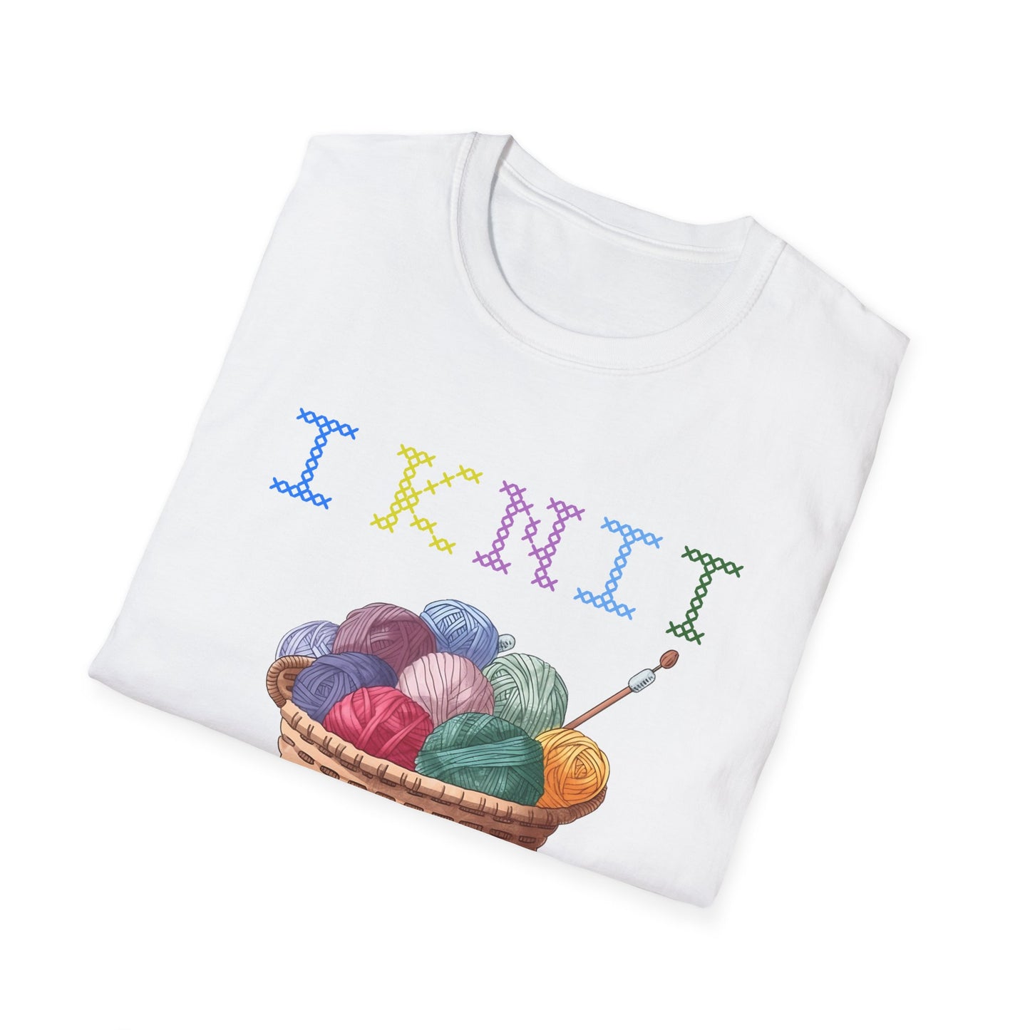 I Knit Past My Bedtime – Funny Yarn Lover T‑Shirt for Obsessive Night‑Owl Knitters