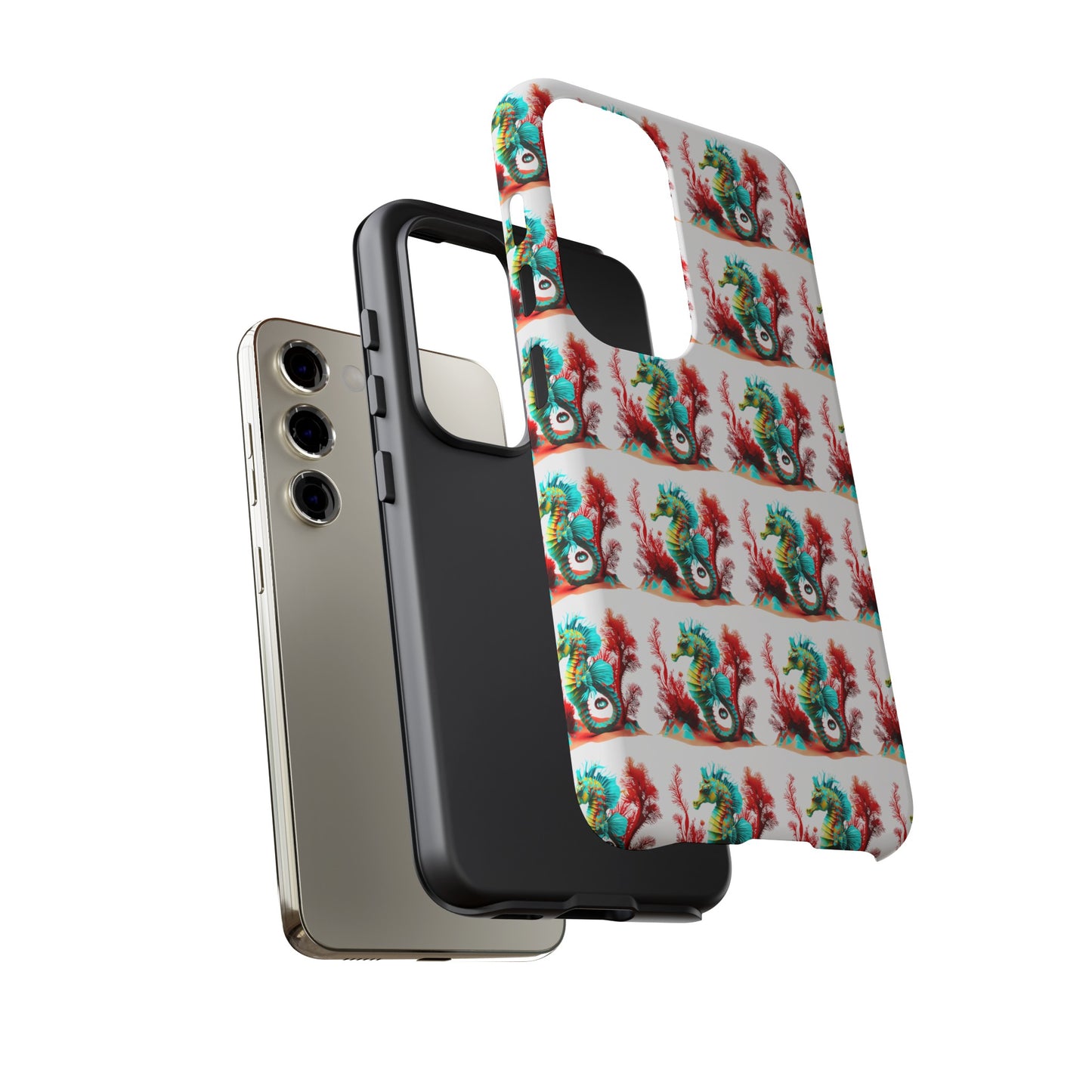 Vibrant Seahorse & Coral Reef - Artistic Mobile Phone hard Case